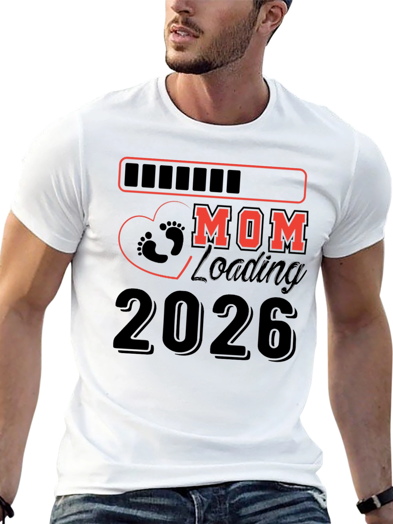 Camiseta Negra Mamá Cargando 2026