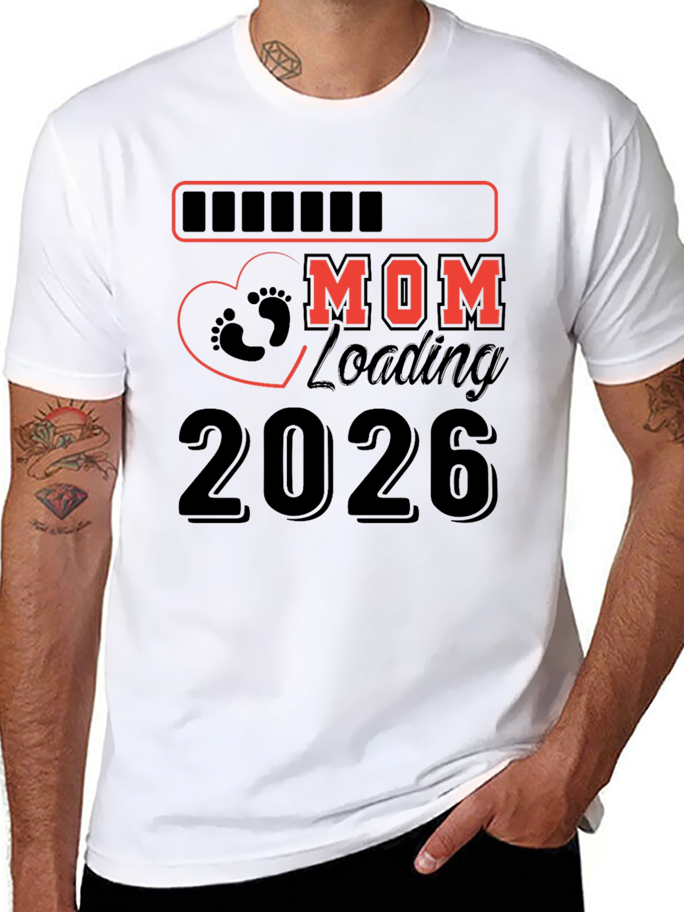 Camiseta Negra Mamá Cargando 2026