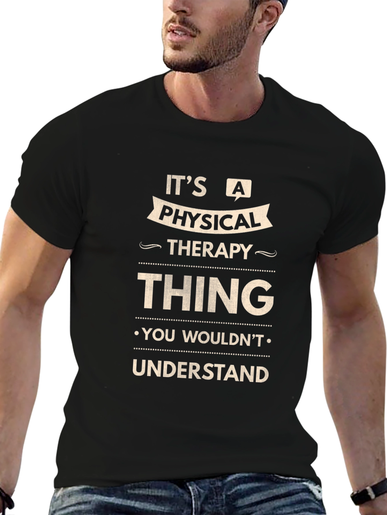 Camiseta Negra - Terapia Física No Entenderías