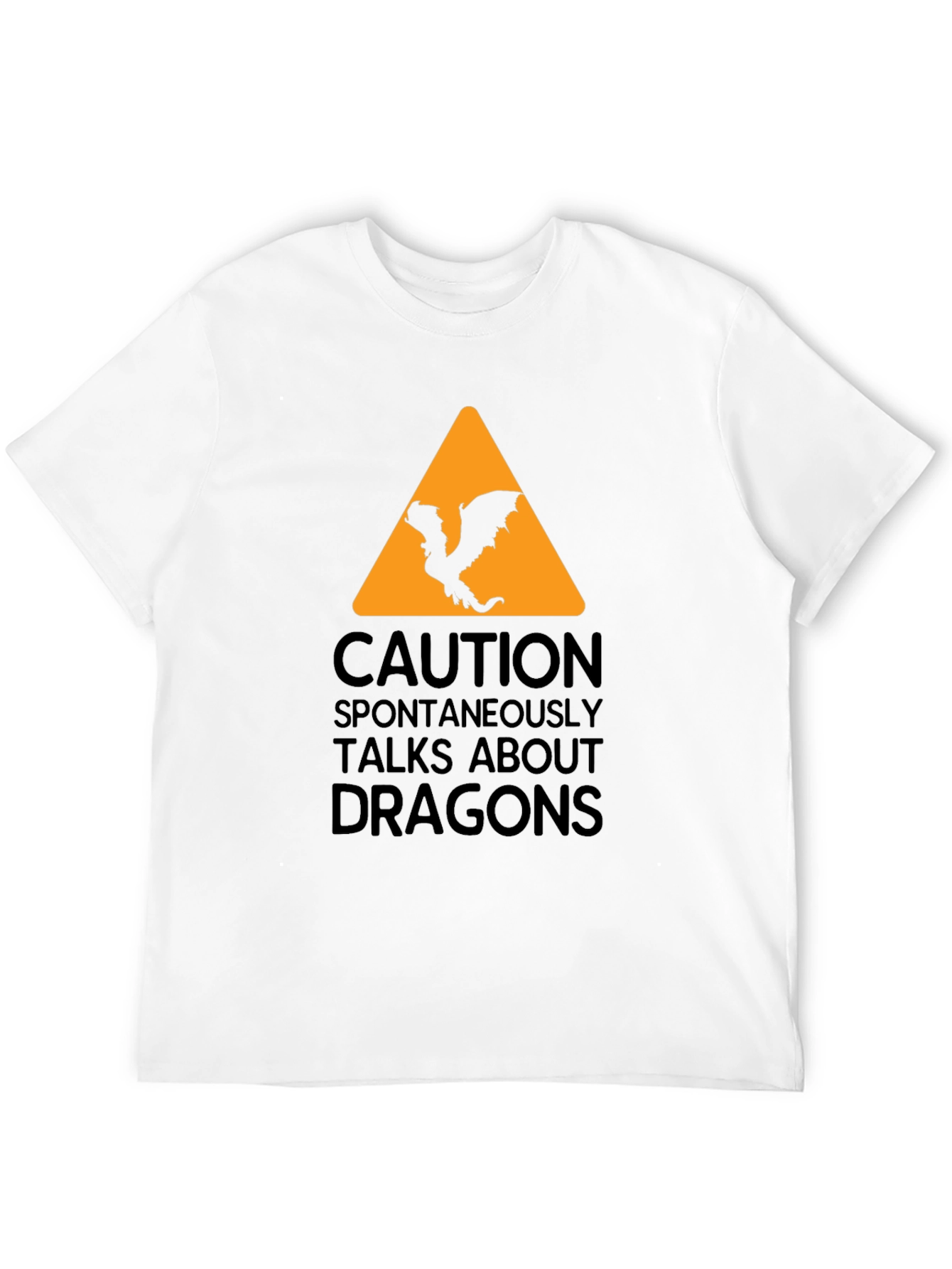 Camiseta Negra - Cuidado Dragones