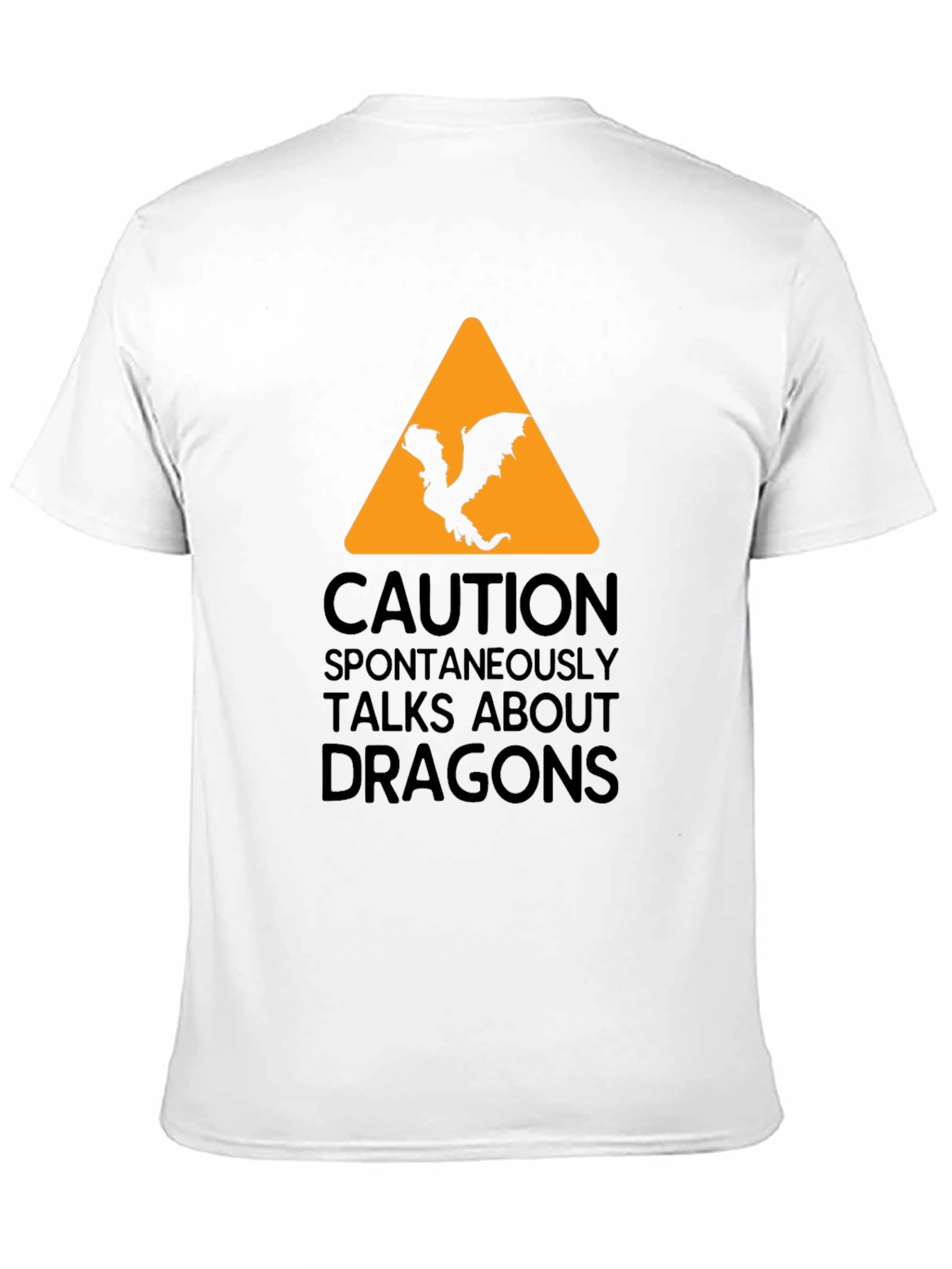 Camiseta Negra - Cuidado Dragones