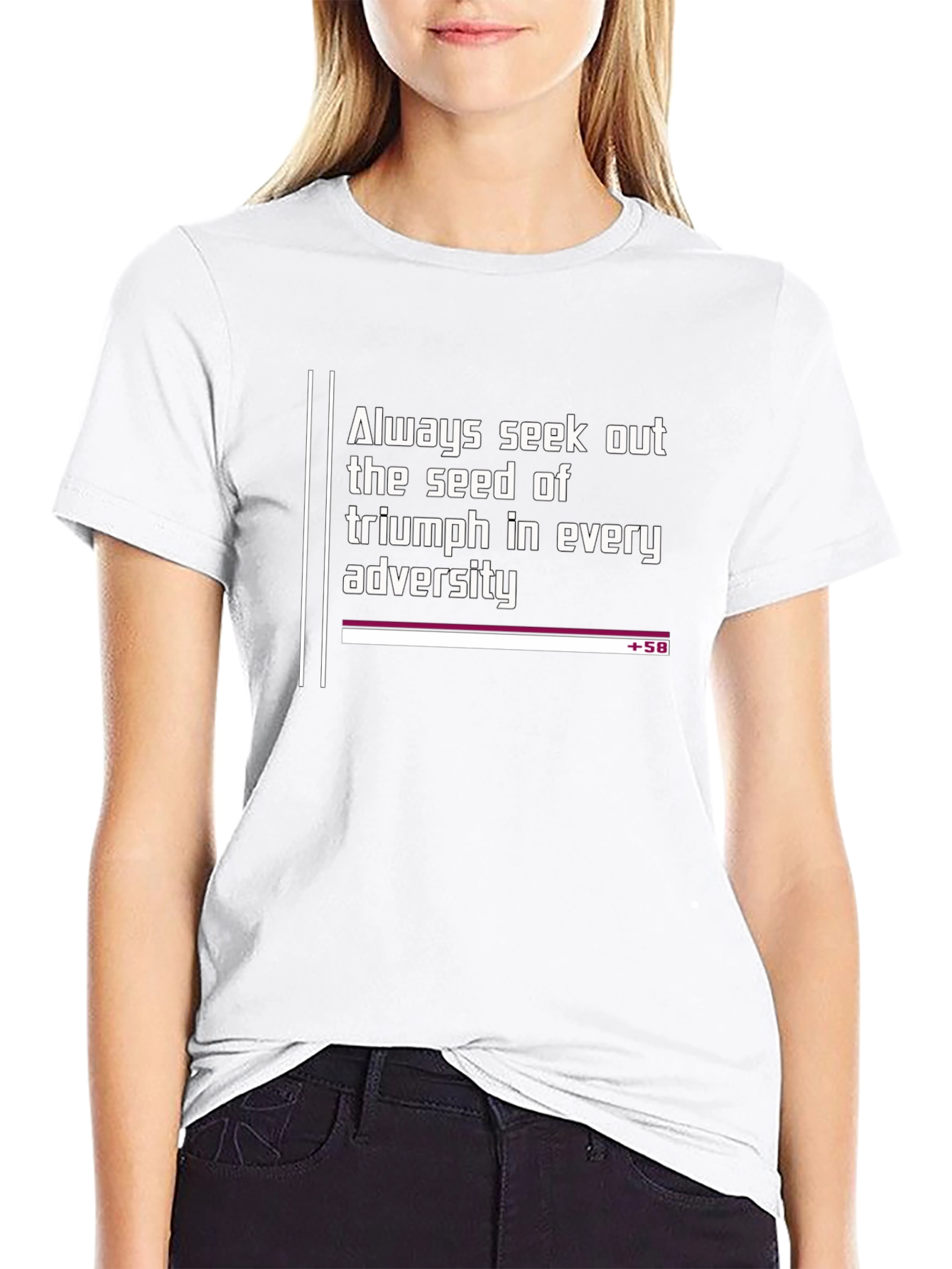Camiseta Negra: Siempre Busca el Triunfo
