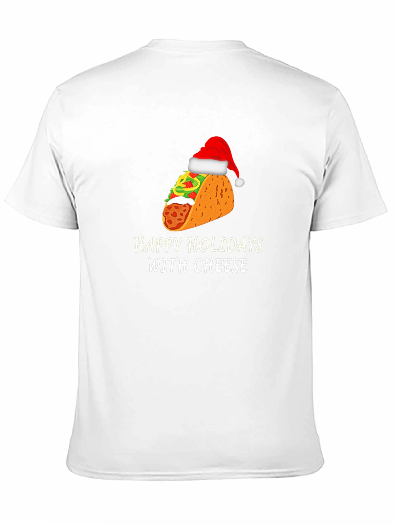 Camiseta Negra Navideña de Taco con Queso