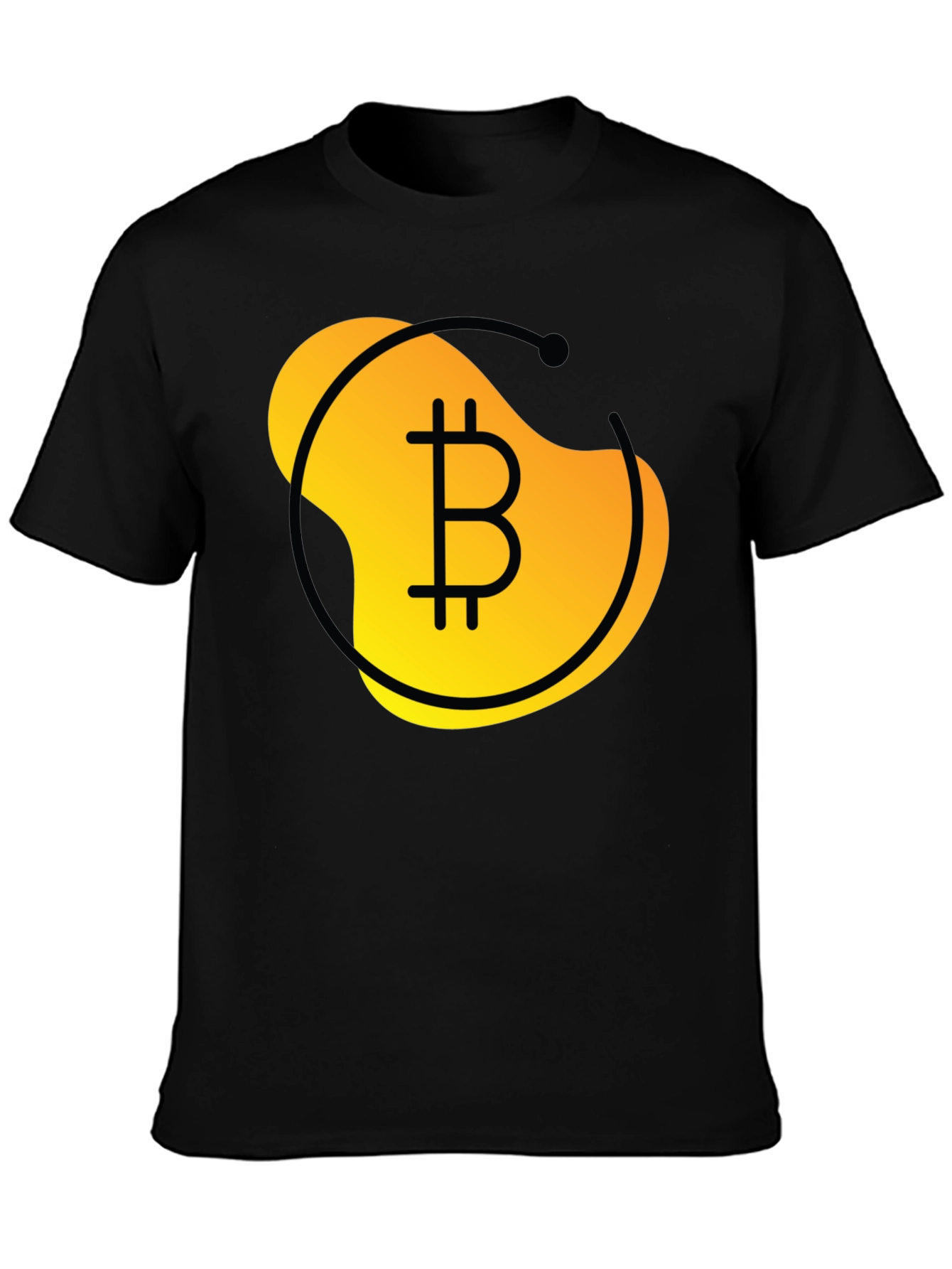 Camiseta Negra Bitcoin: Diseño Moderno y Atractivo