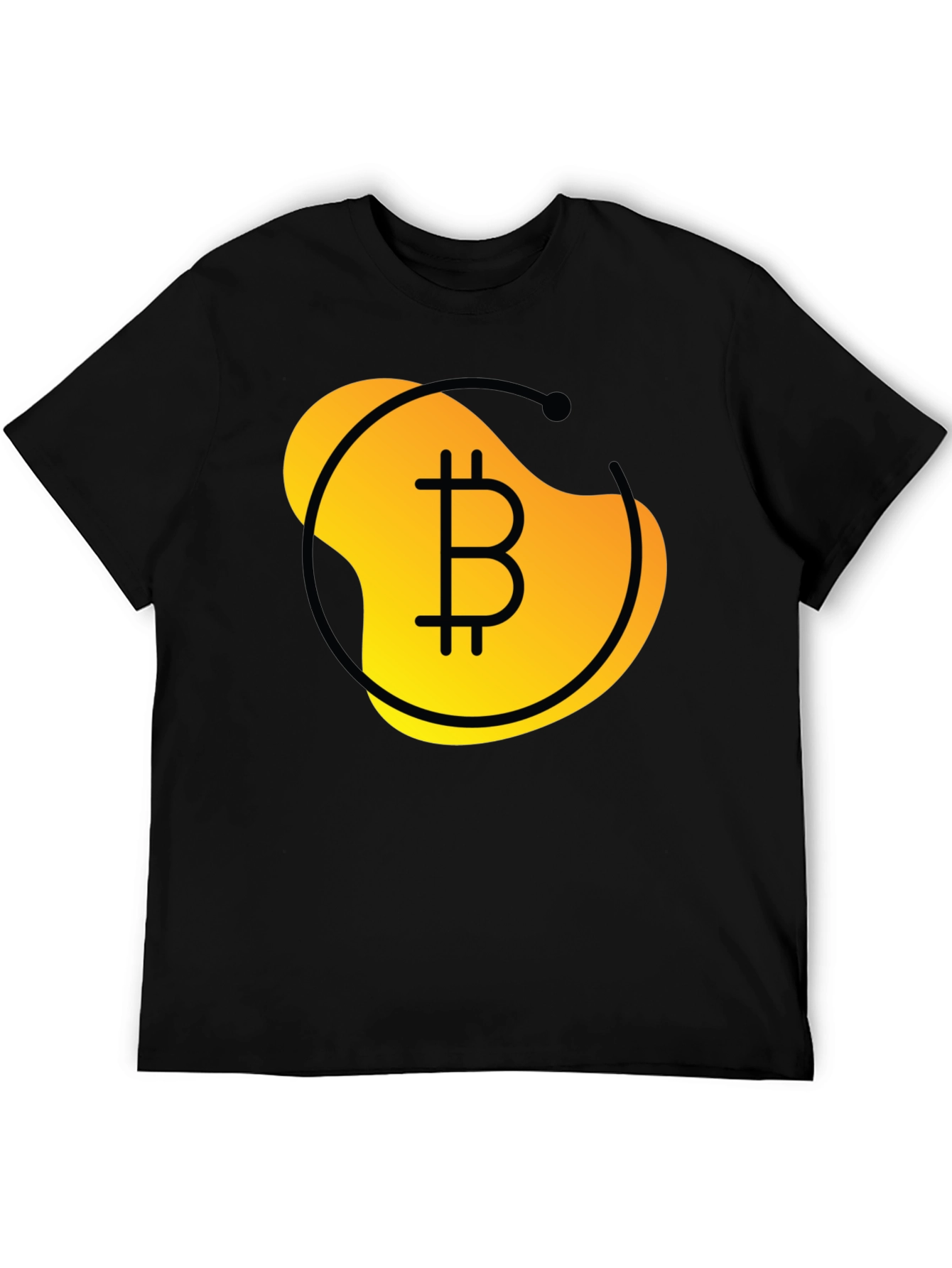 Camiseta Negra Bitcoin: Diseño Moderno y Atractivo