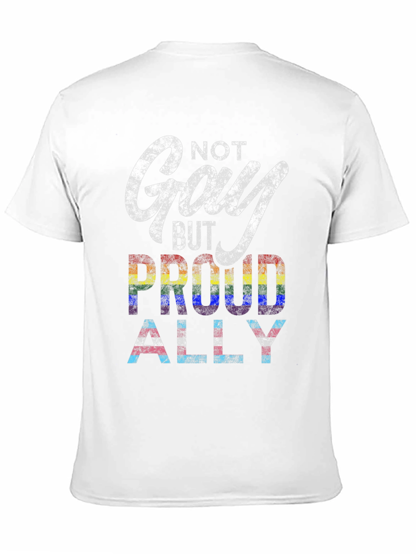 Camiseta Negra No Gay But Proud Ally Pride