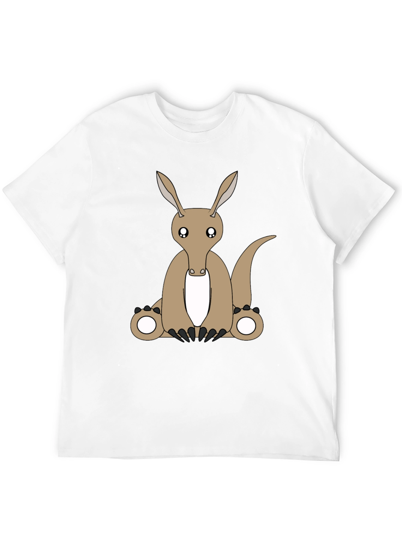 Camiseta Negra con Diseño de Oso Hormiguero