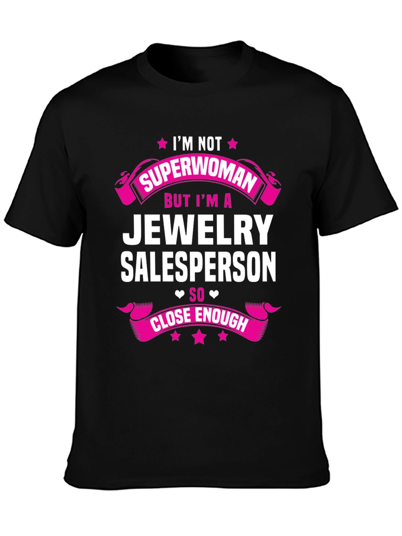 Camiseta Negra - Jewelry Salesperson