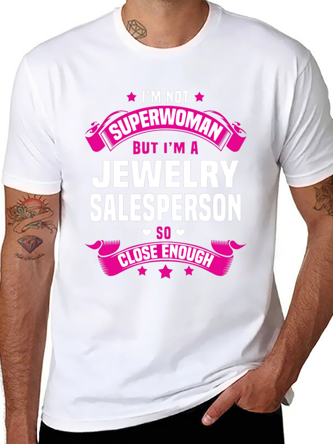 Camiseta Negra - Jewelry Salesperson