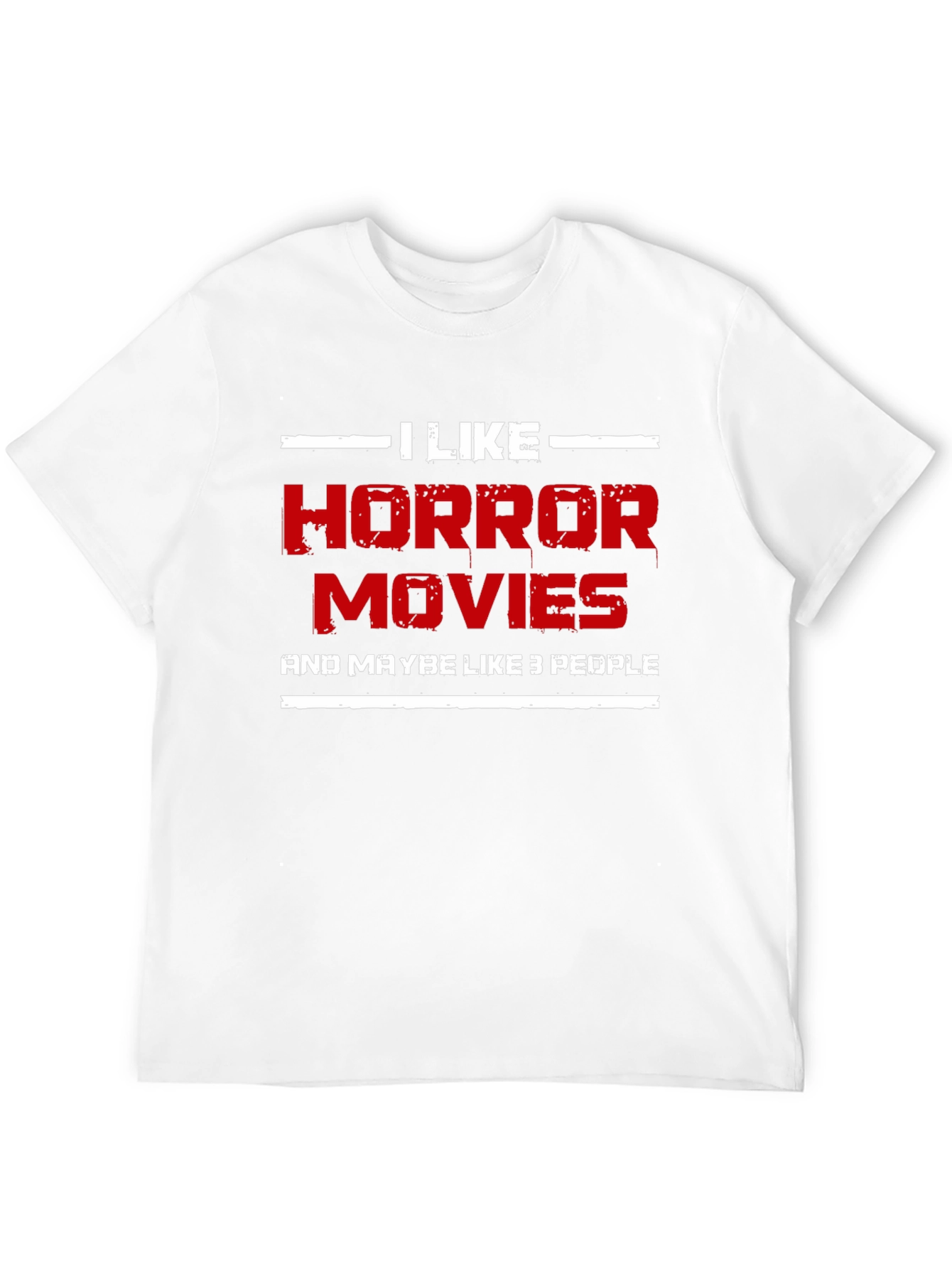 Camiseta Negra: Me Gustan las Películas de Terror