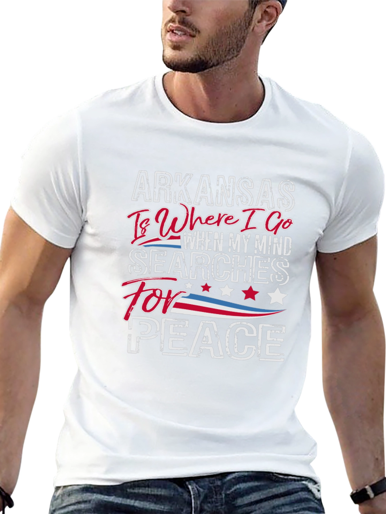 Camiseta Arkansas Peace para Hombre