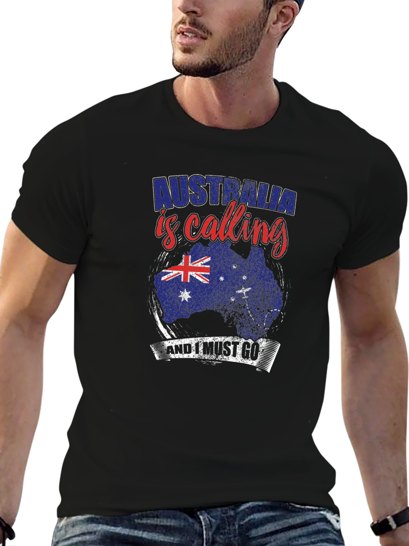 Camiseta Negra Australia is Calling
