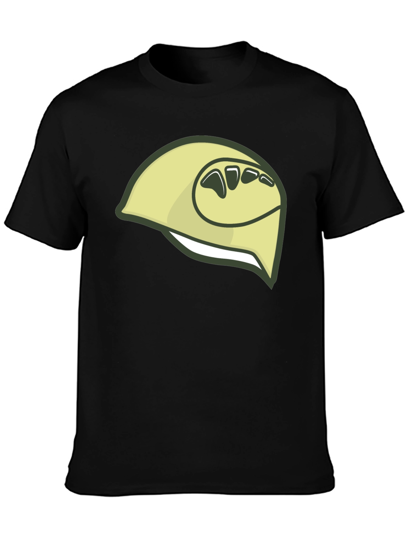 Camiseta Negra con Diseño de Durian Estilizado