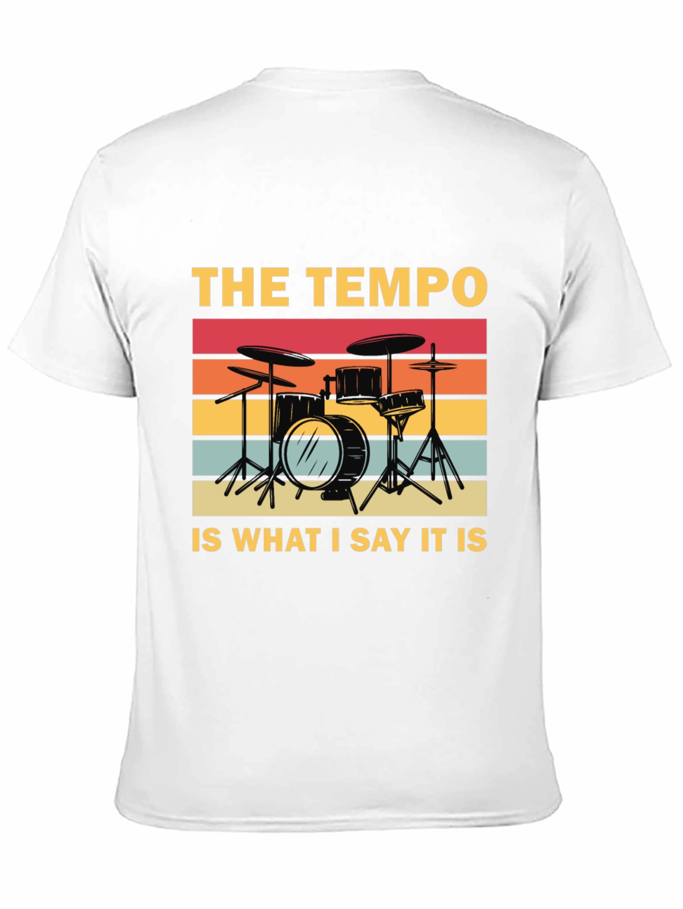Camiseta Negra: Batería Retro - El Tempo Soy Yo