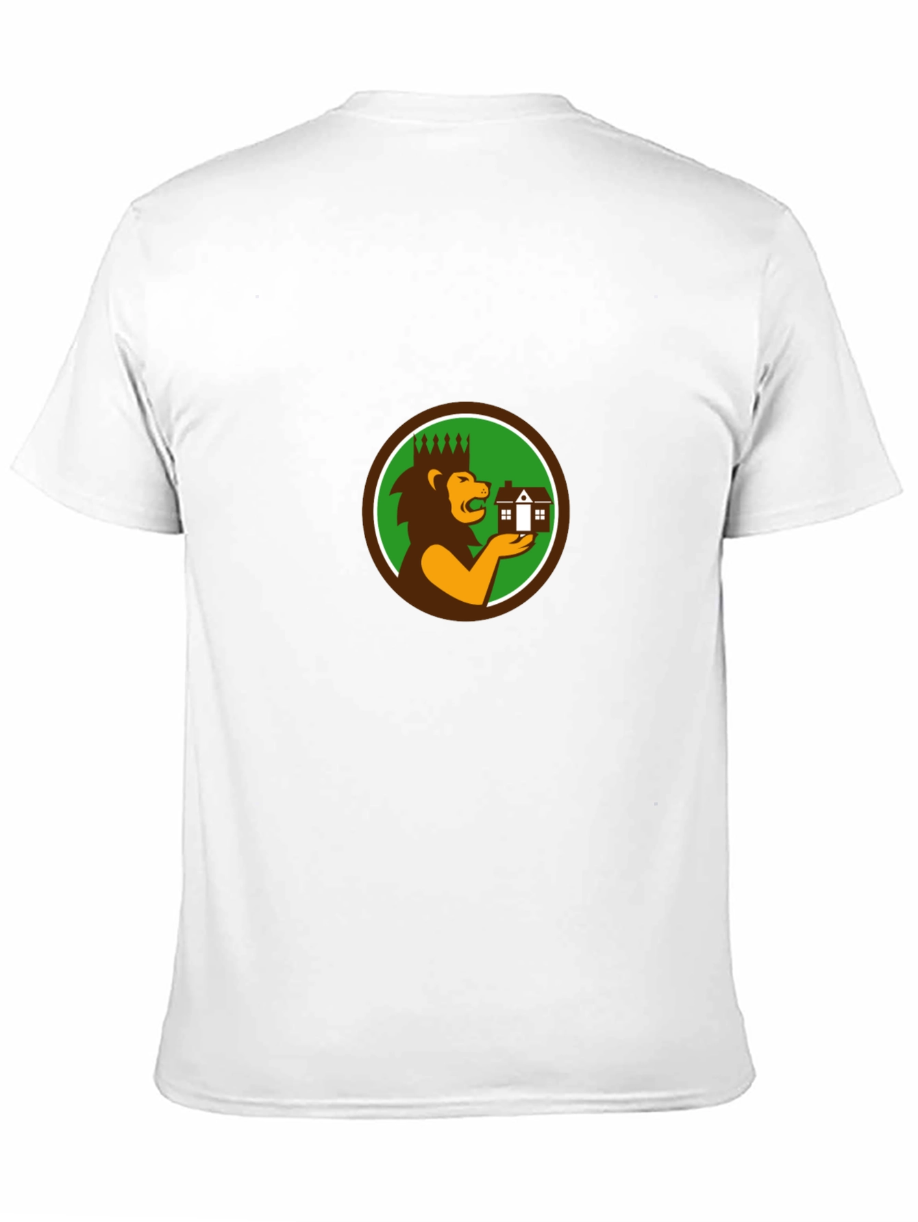 Camiseta Negra con Diseño de León Inmobiliario