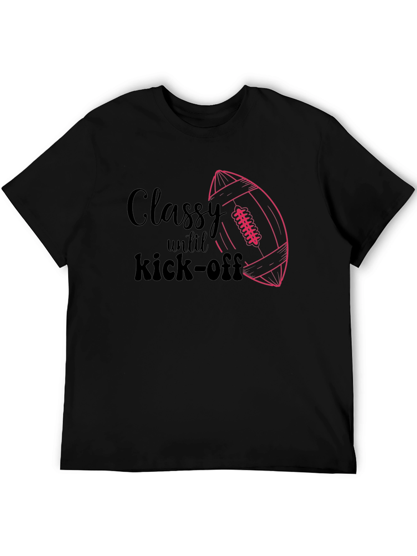 Camiseta Negra Clase hasta el Kick-Off