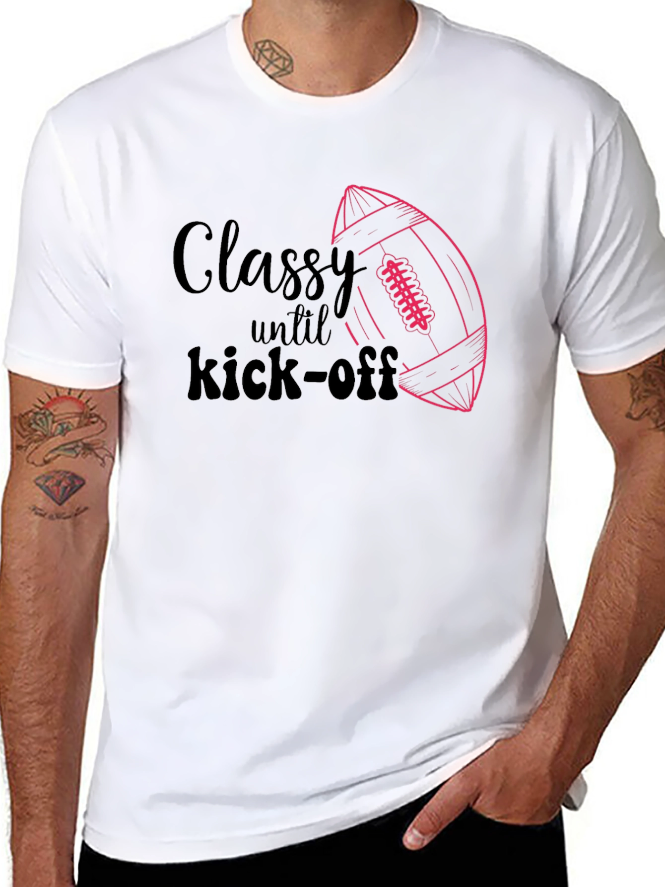 Camiseta Negra Clase hasta el Kick-Off