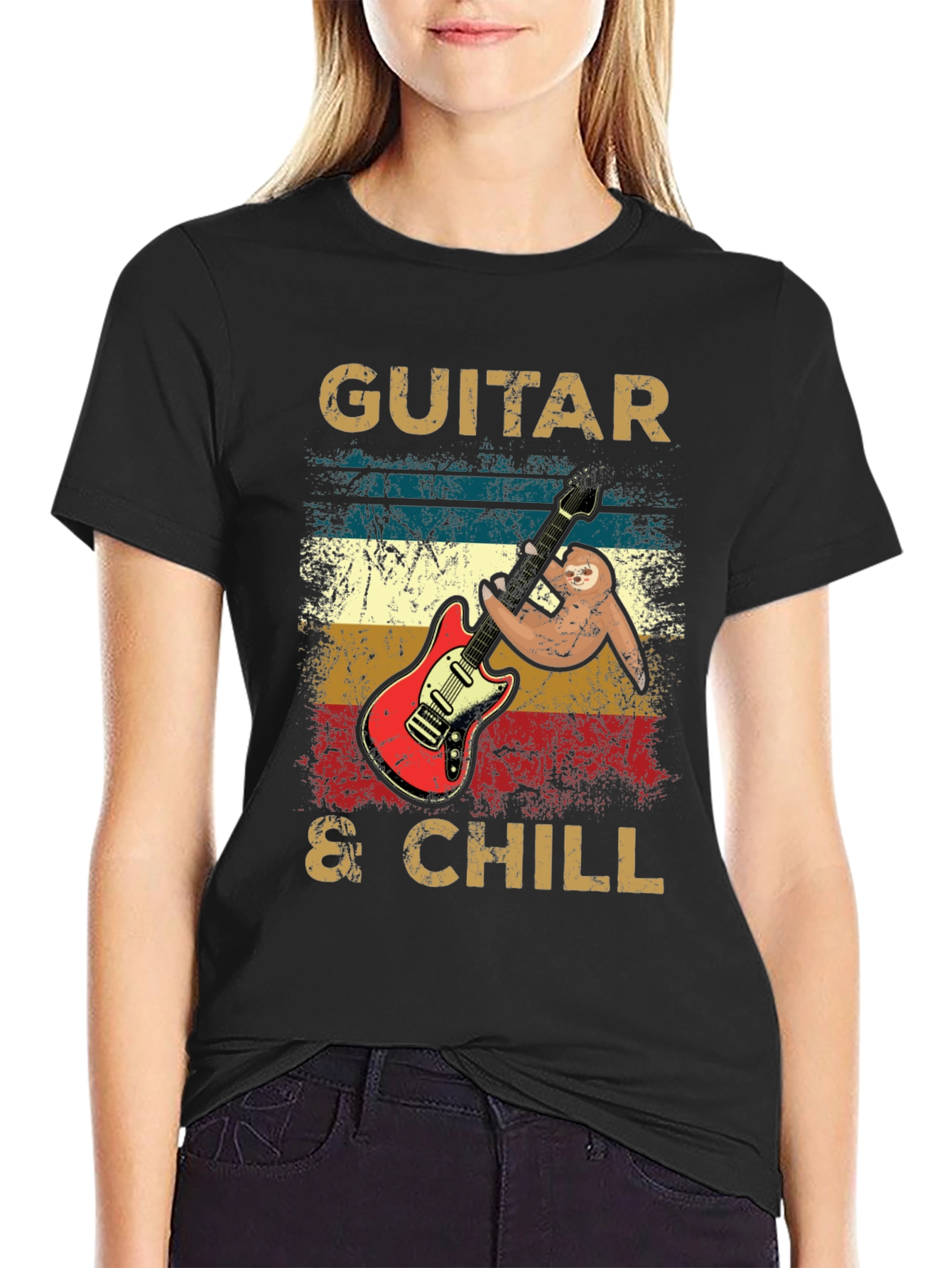 Camiseta Guitarra & Chill Algodón Suave