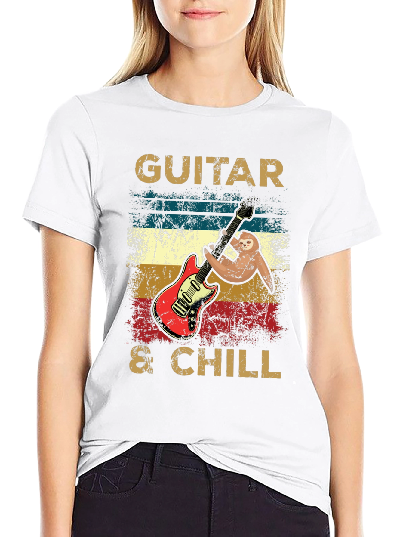 Camiseta Guitarra & Chill Algodón Suave