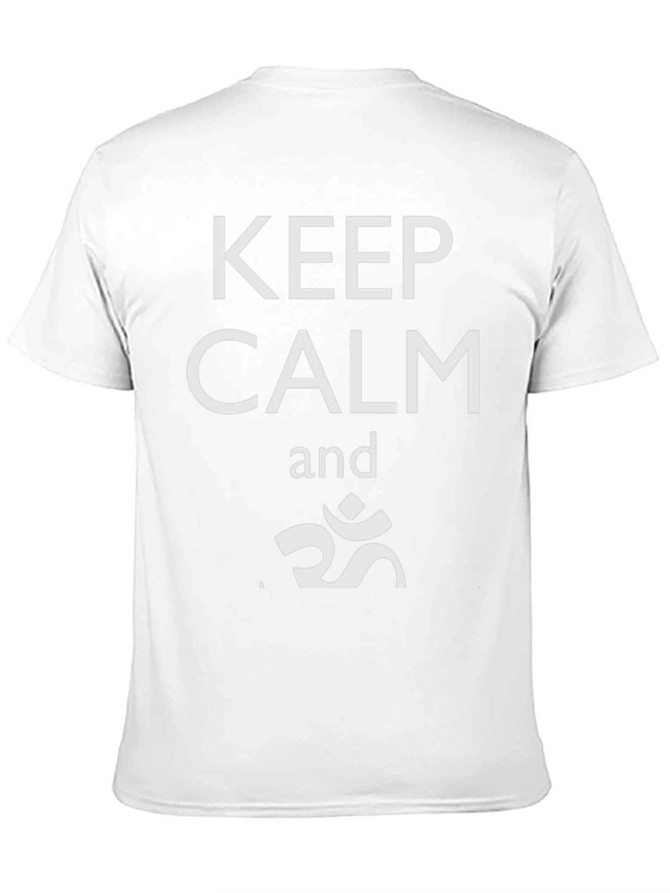 Camiseta Negra Keep Calm Om