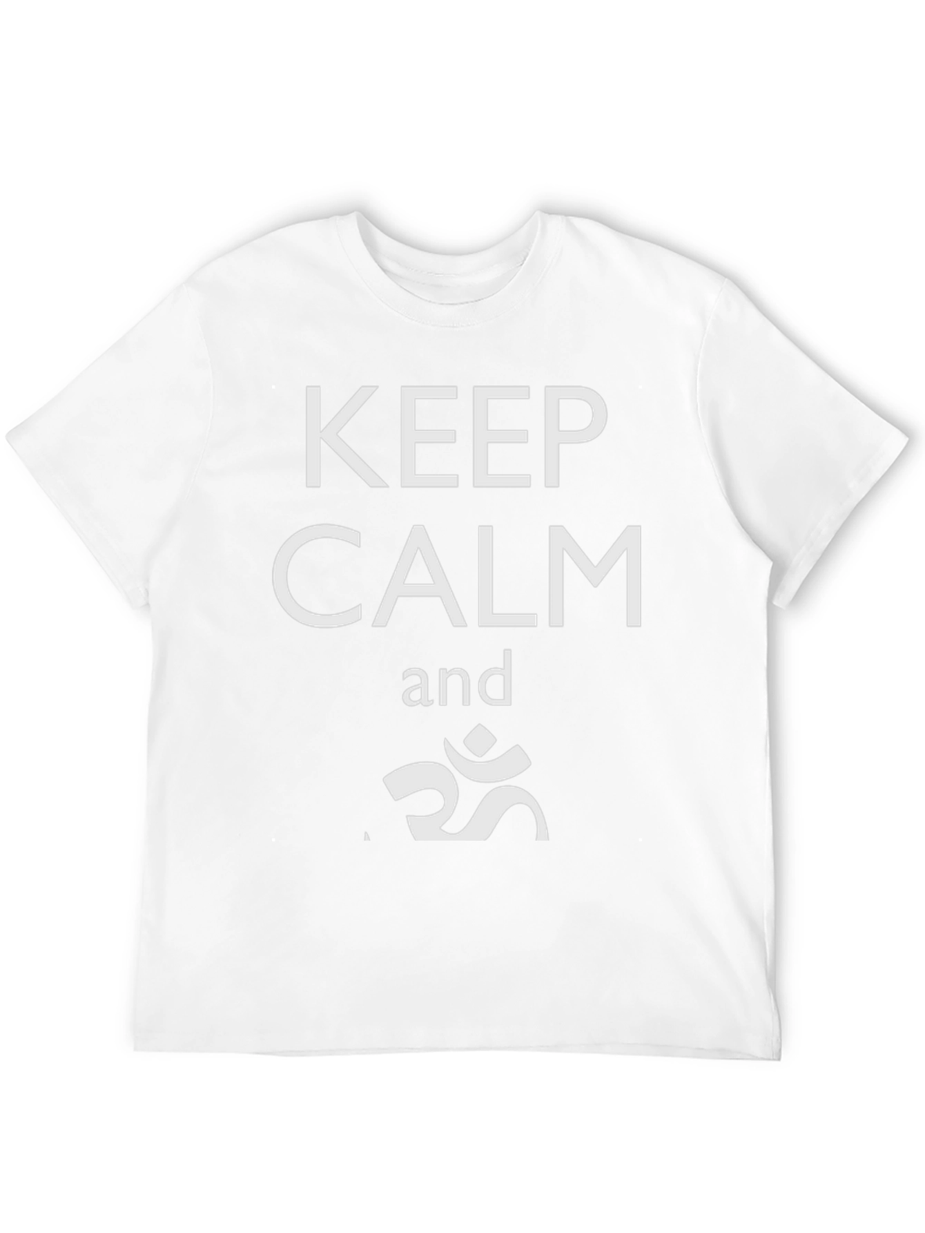 Camiseta Negra Keep Calm Om