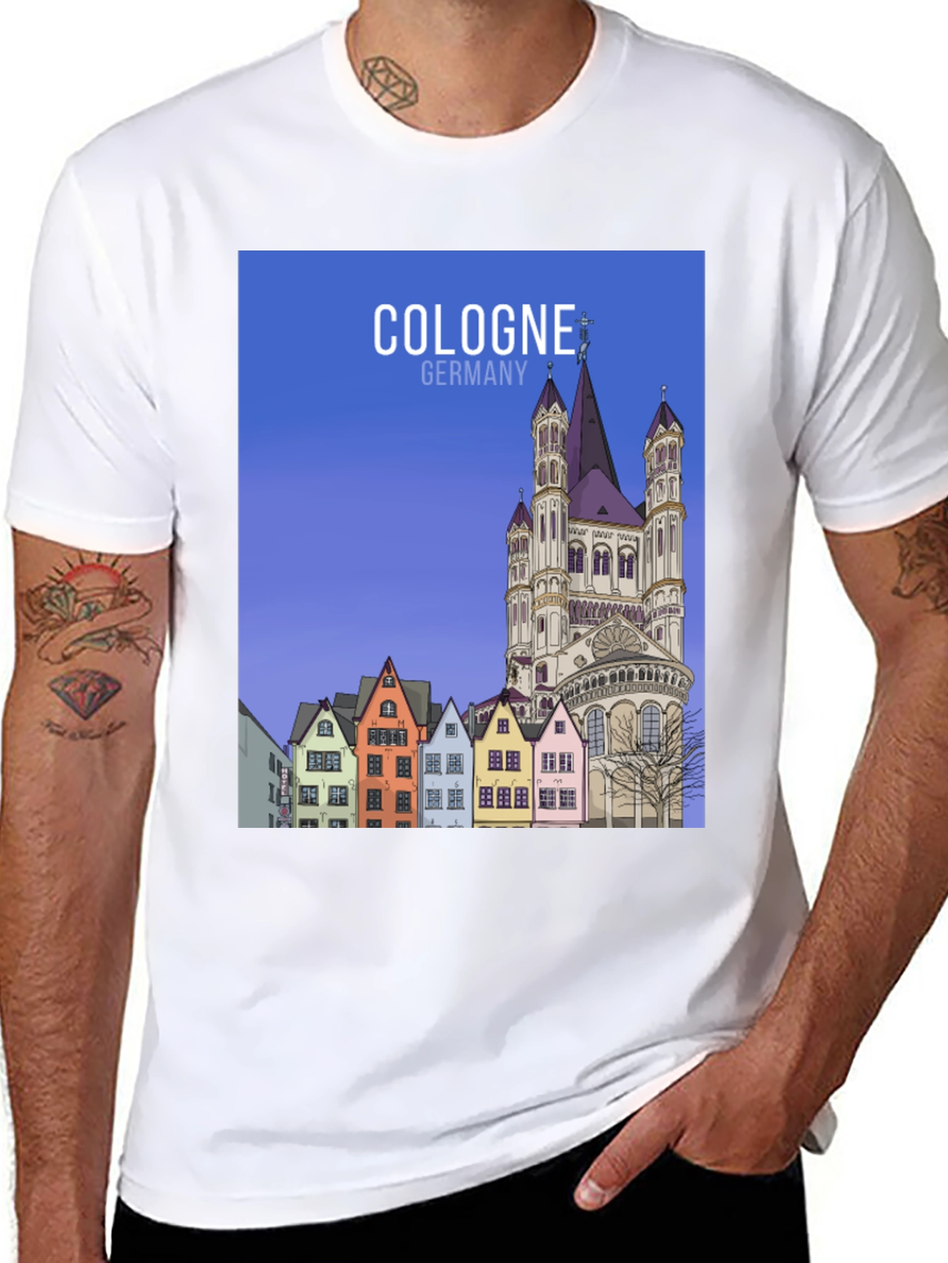 Camiseta Negra Cologne Alemania