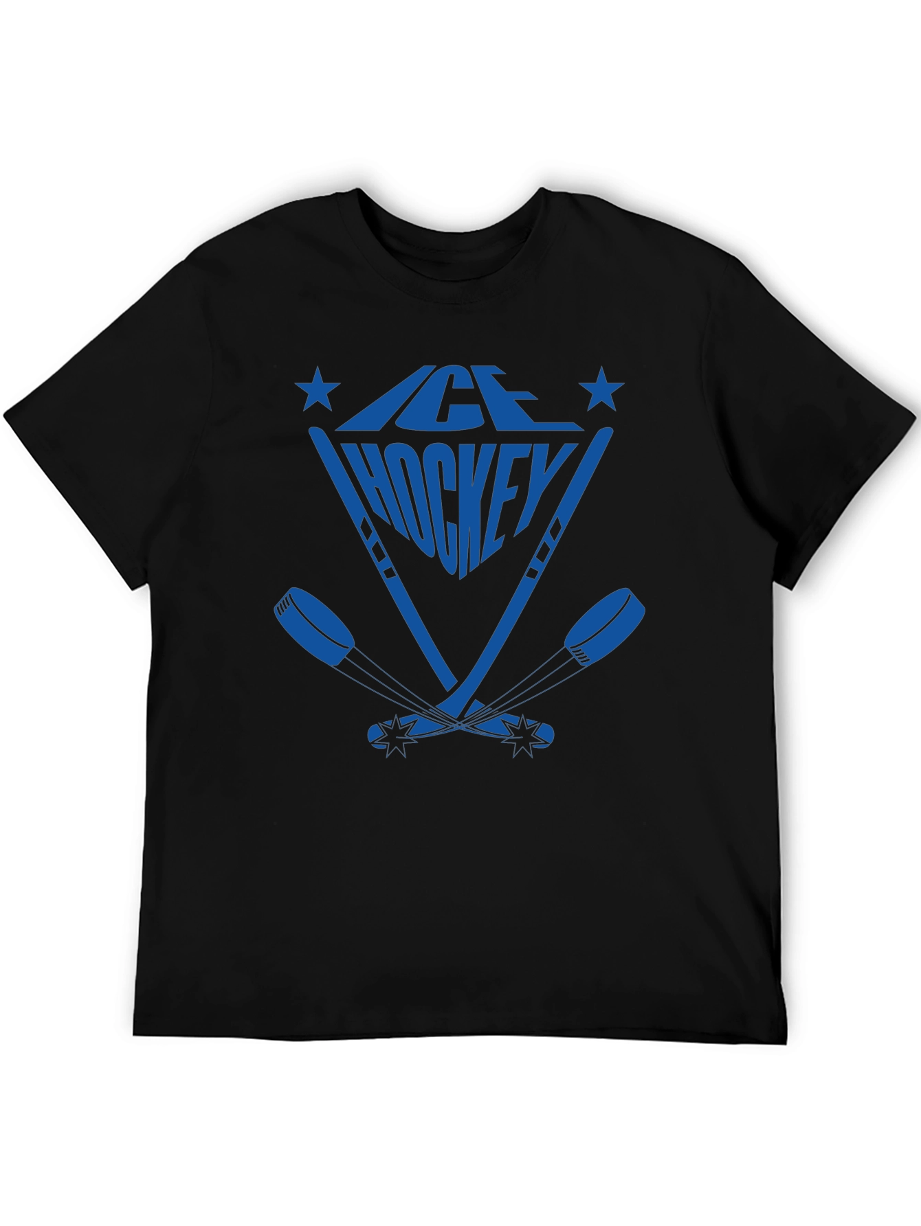 Camiseta Negra Hockey sobre Hielo