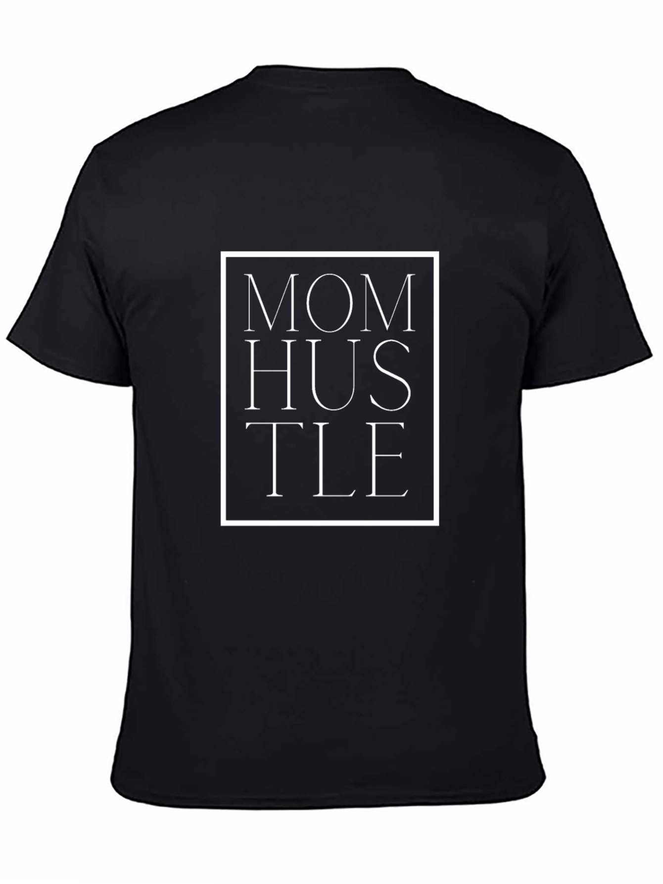 Camiseta Negra Mom Hustle - Estilo Casual y Moderno