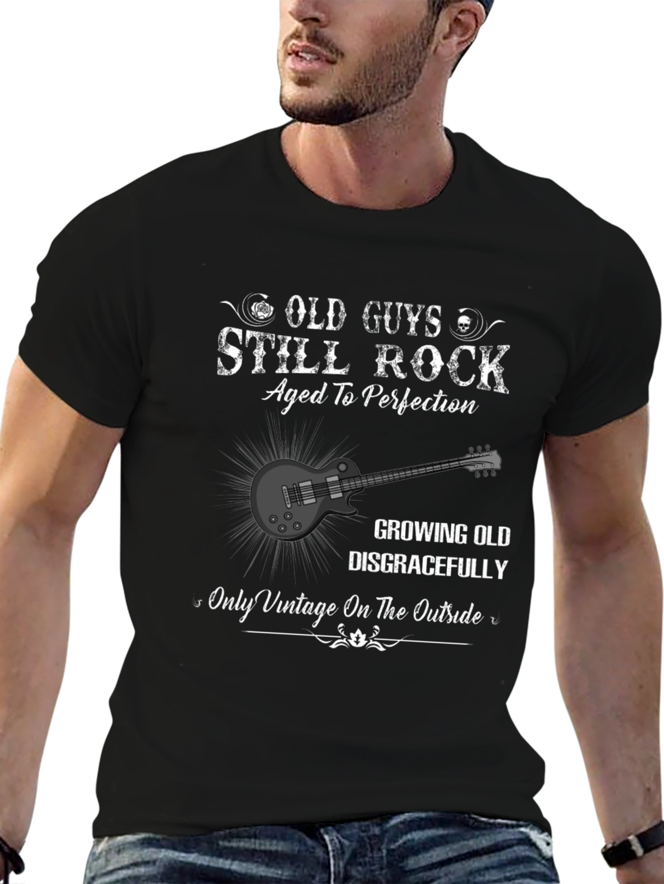 Camiseta Hombre Old Guys Still Rock