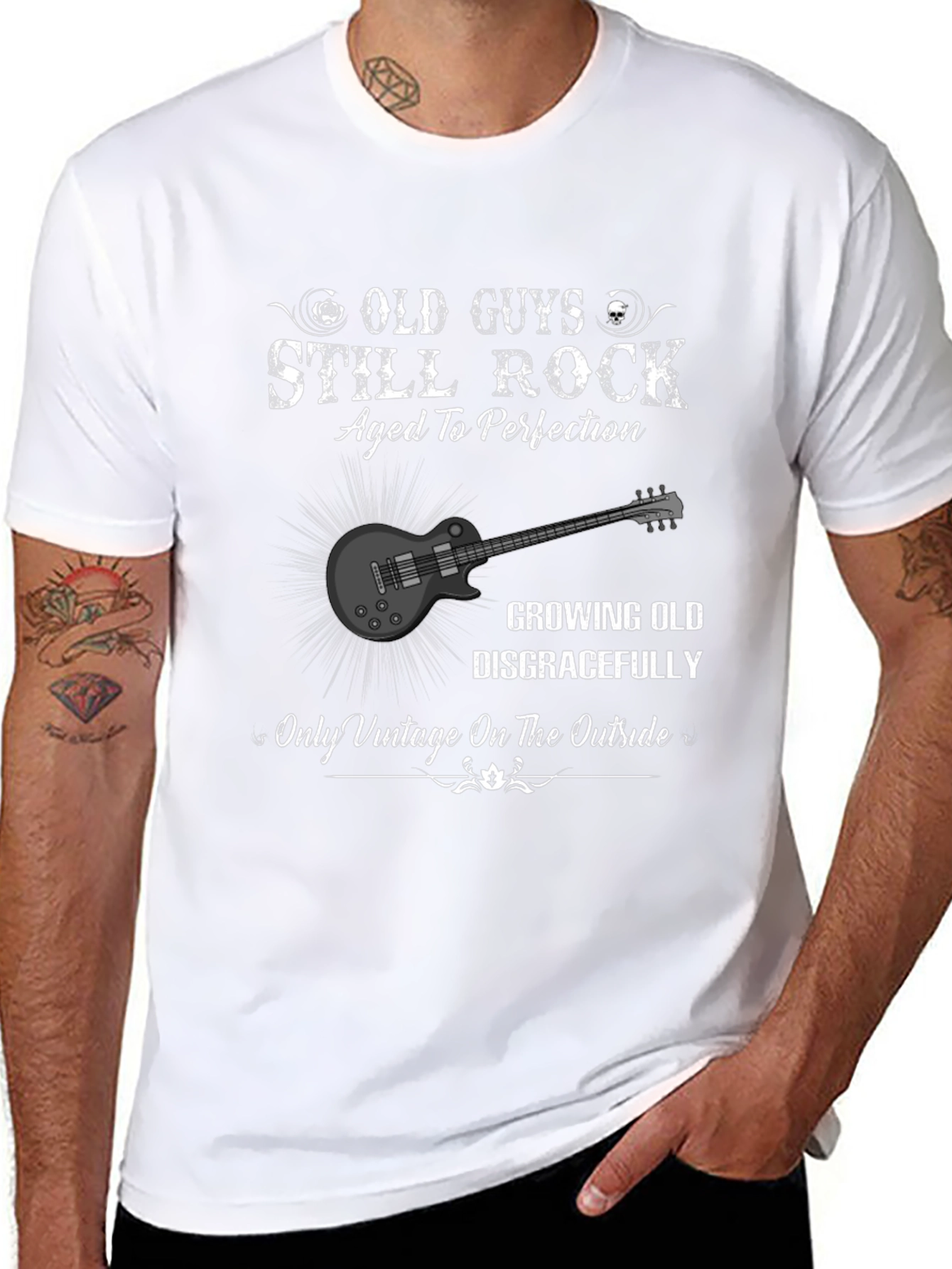 Camiseta Hombre Old Guys Still Rock
