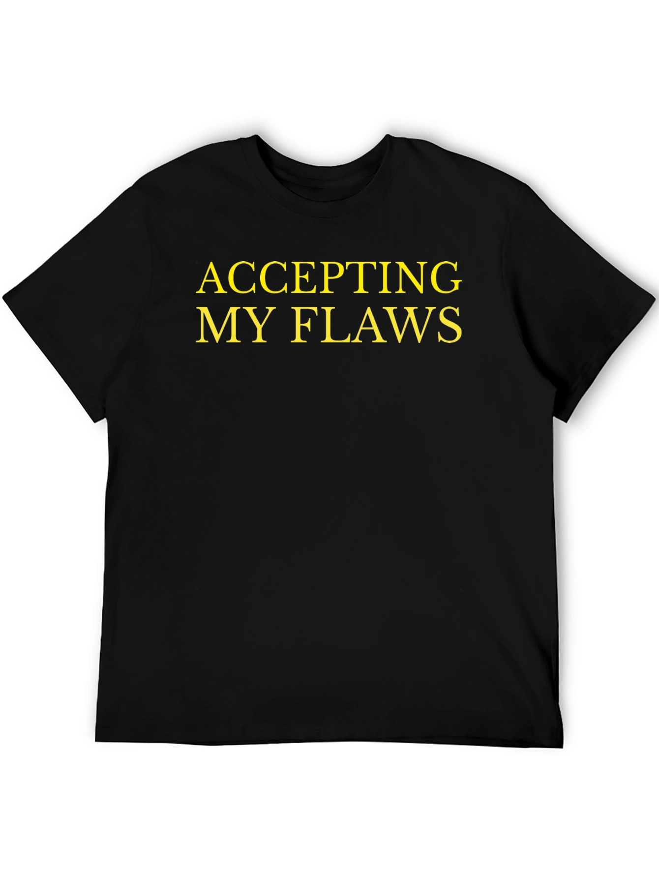 Camiseta Negra: Aceptando Mis Defectos con Estilo