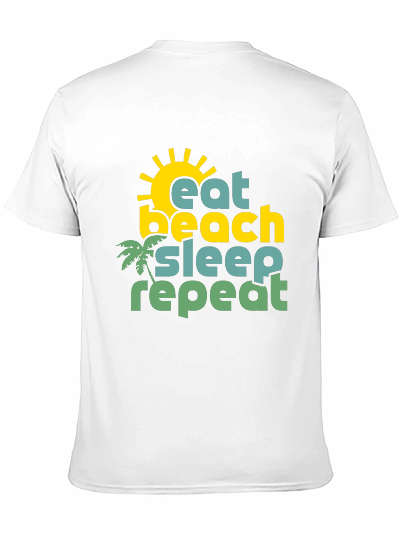Camiseta Hombre Negra Estampado Verano