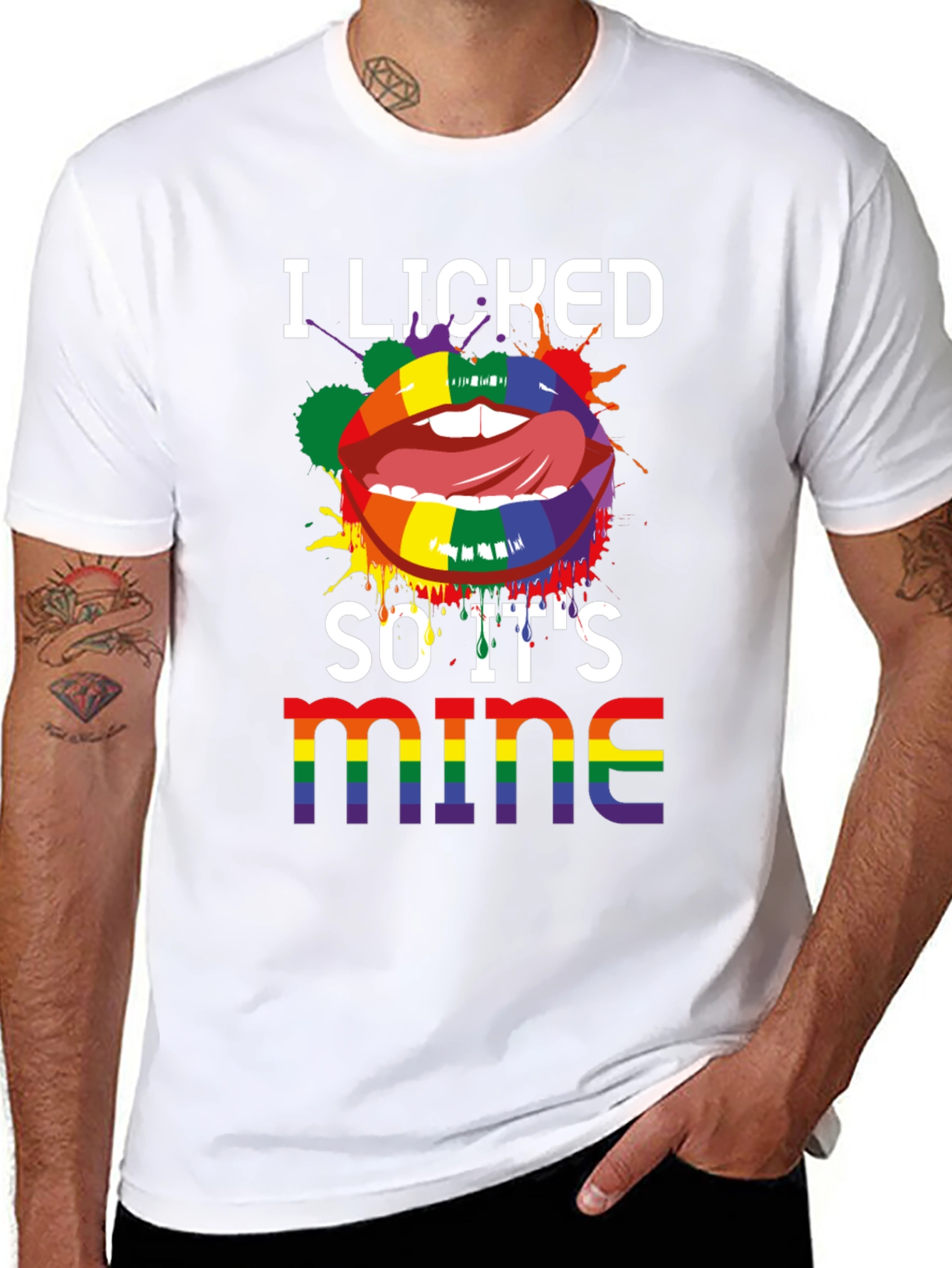 Camiseta LGBT Lo lamí así que es mío