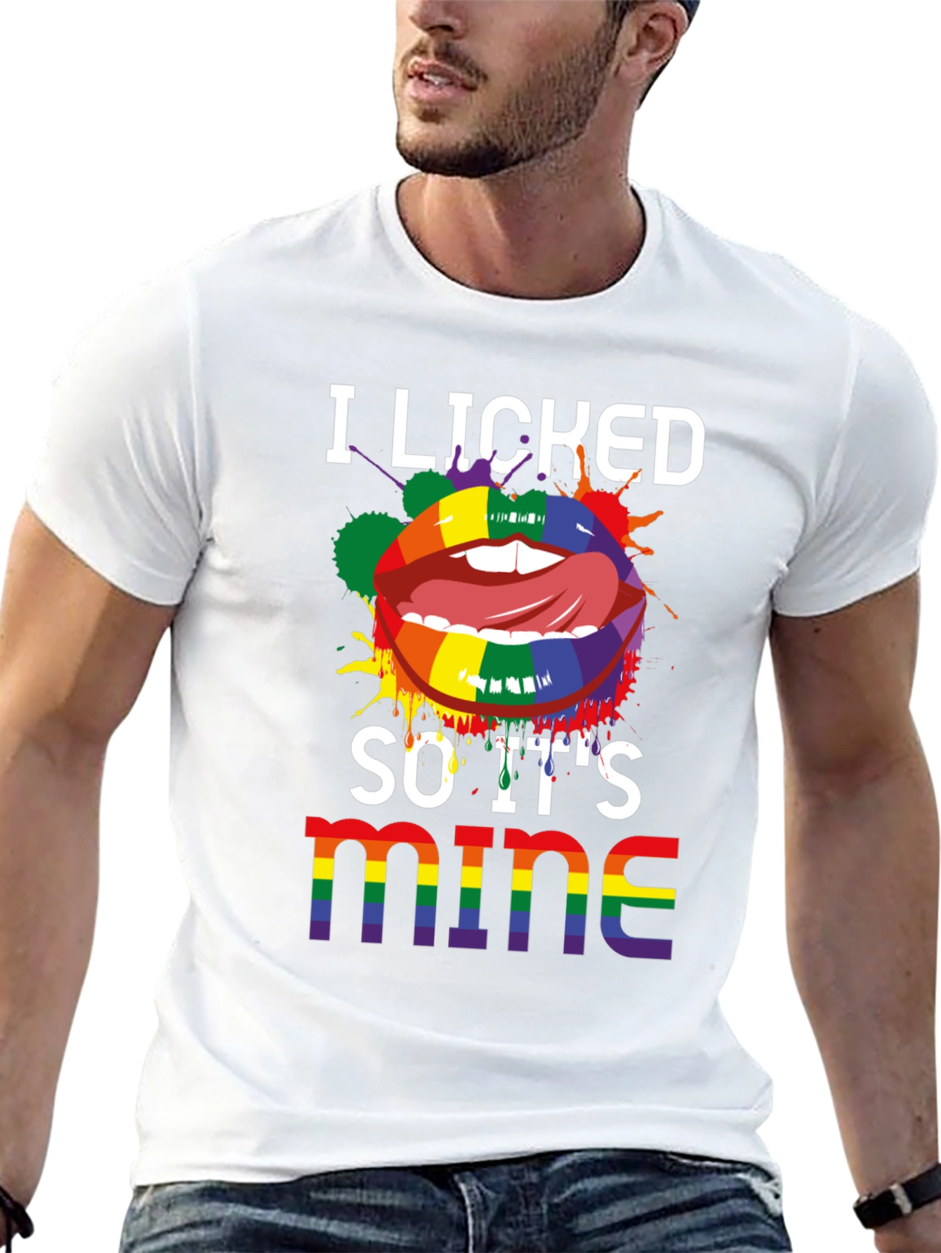 Camiseta LGBT Lo lamí así que es mío