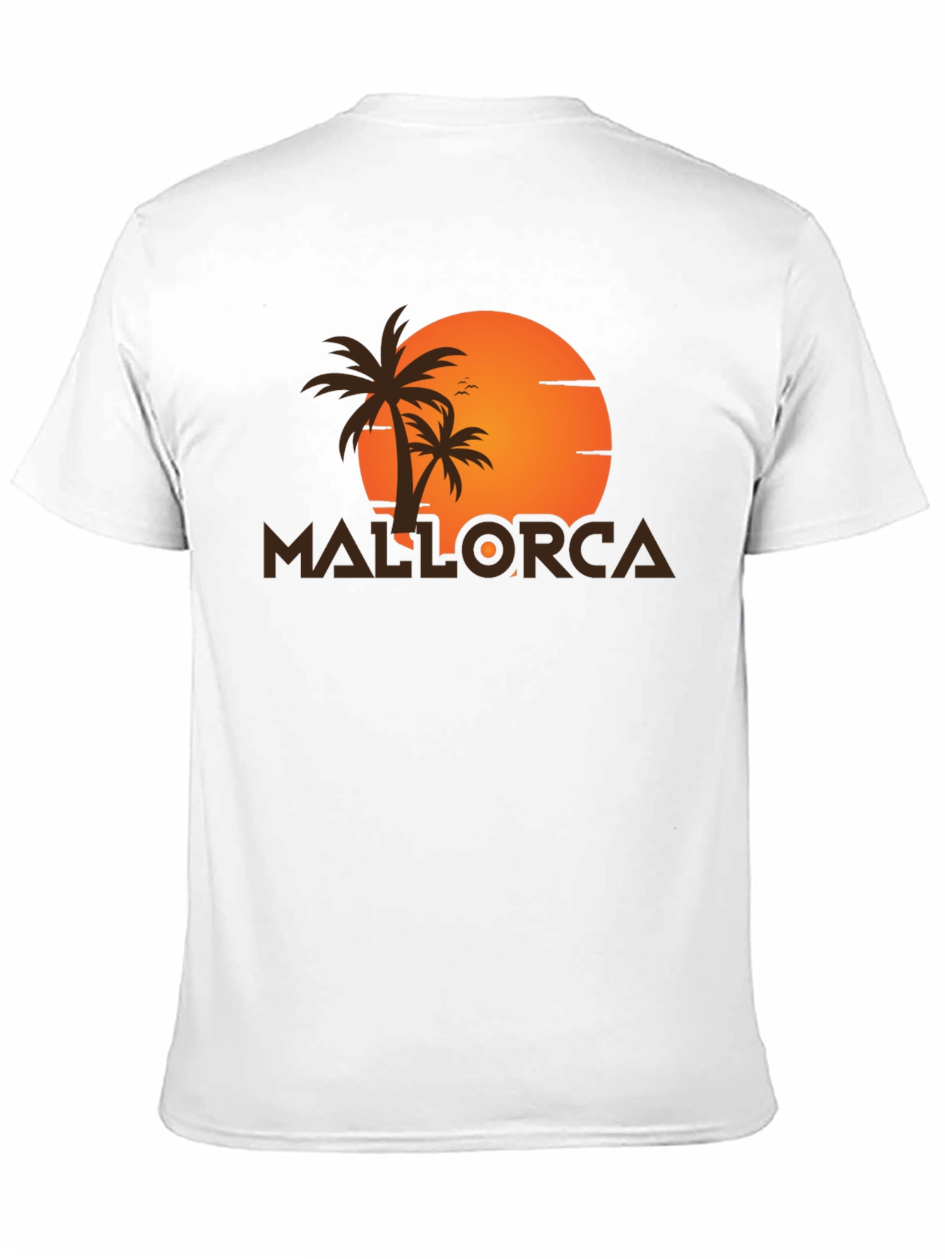 Camiseta Negra Mallorca Sunset - Estilo Vacacional