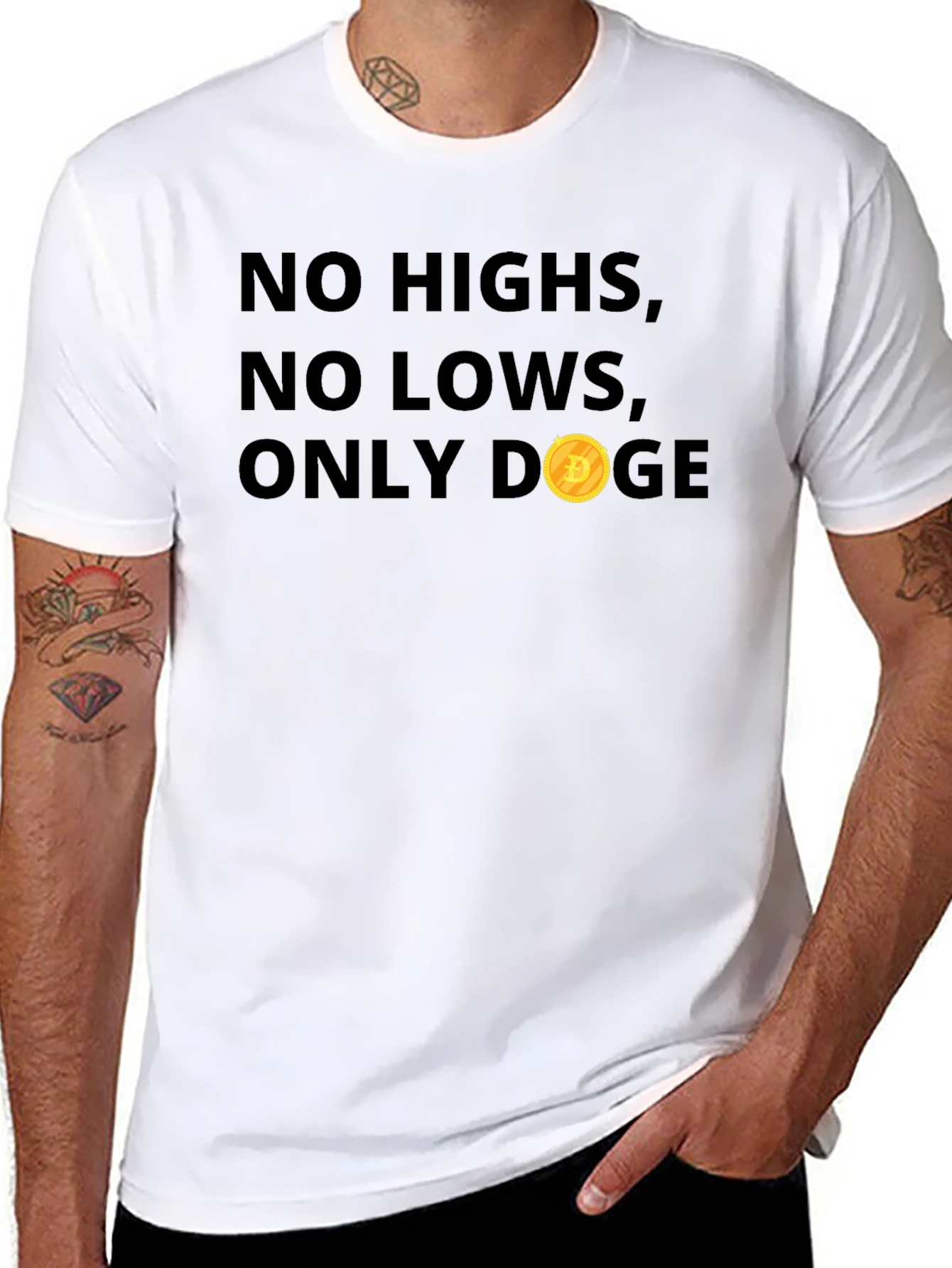 Camiseta Doge: Sin Altos Sin Bajos Solo Doge