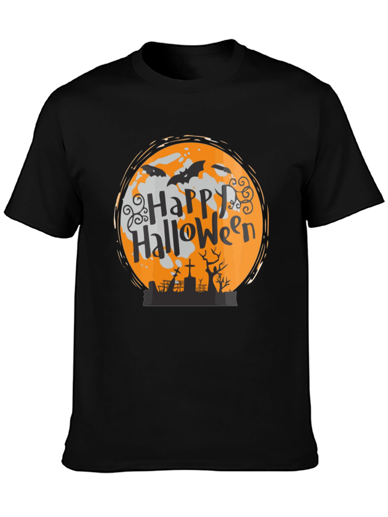 Camiseta Halloween Luna Murciélagos