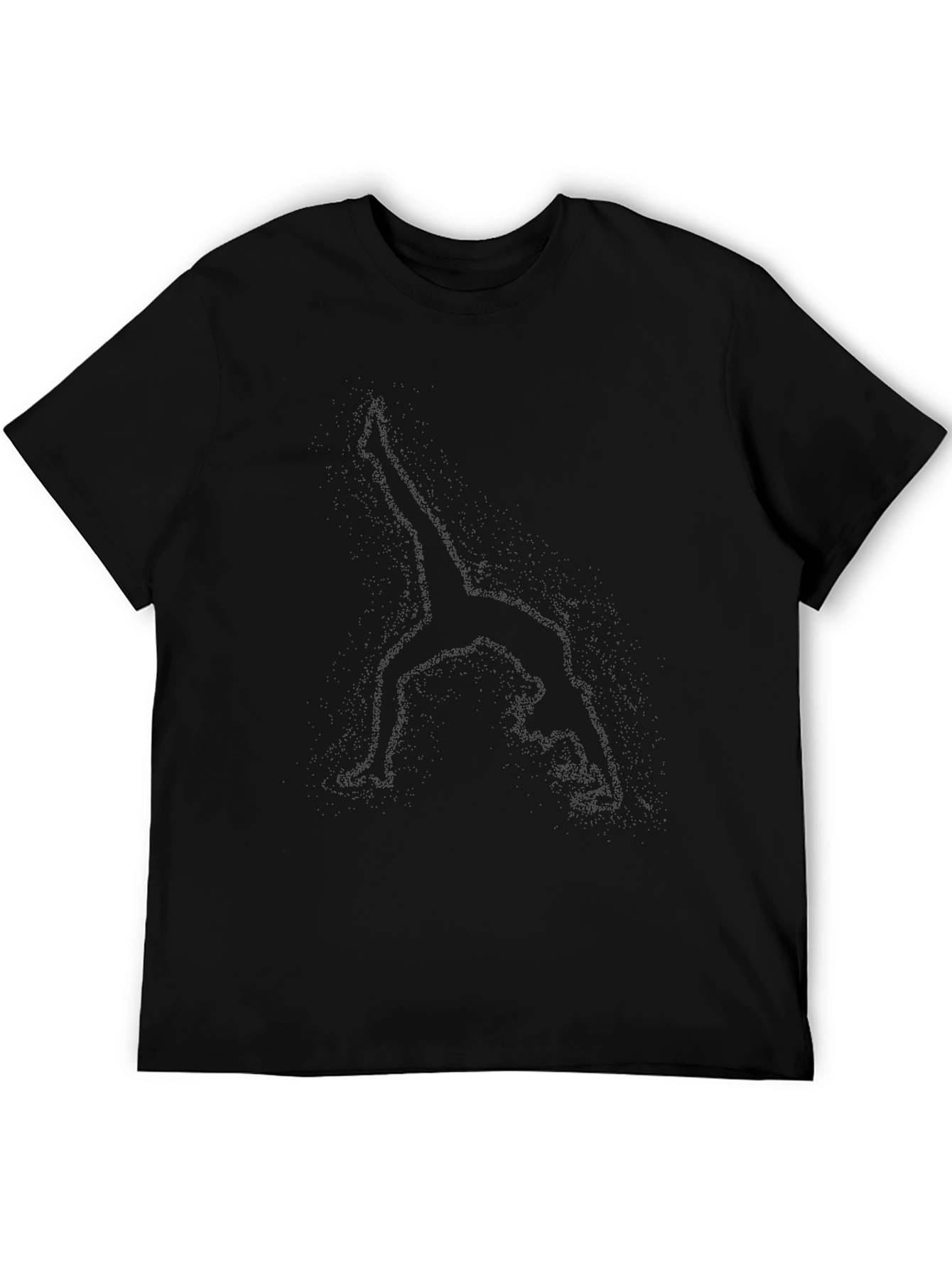 Camiseta Negra Casual de Hombre - Algodón Cómodo