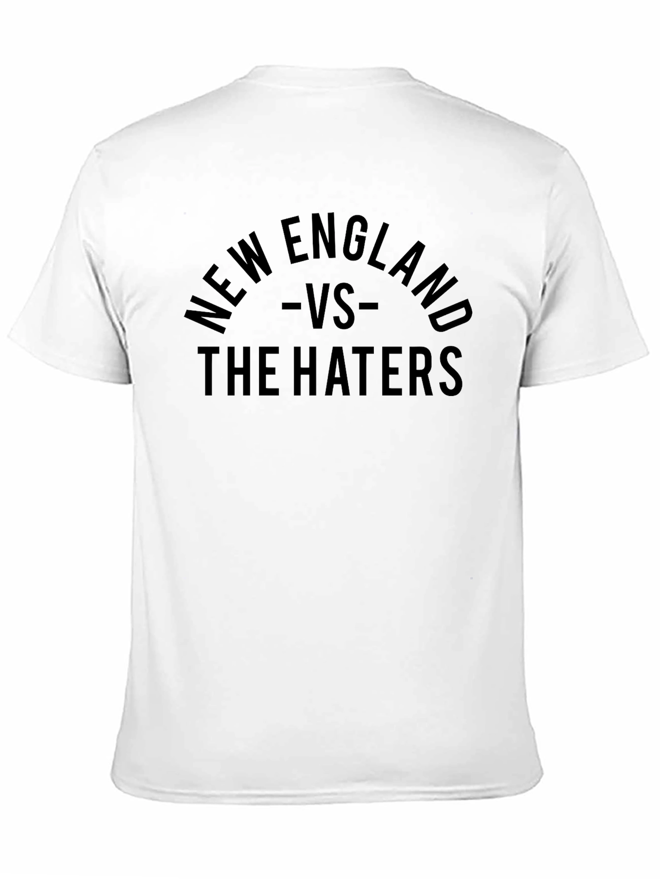Camiseta Negra New England vs The Haters