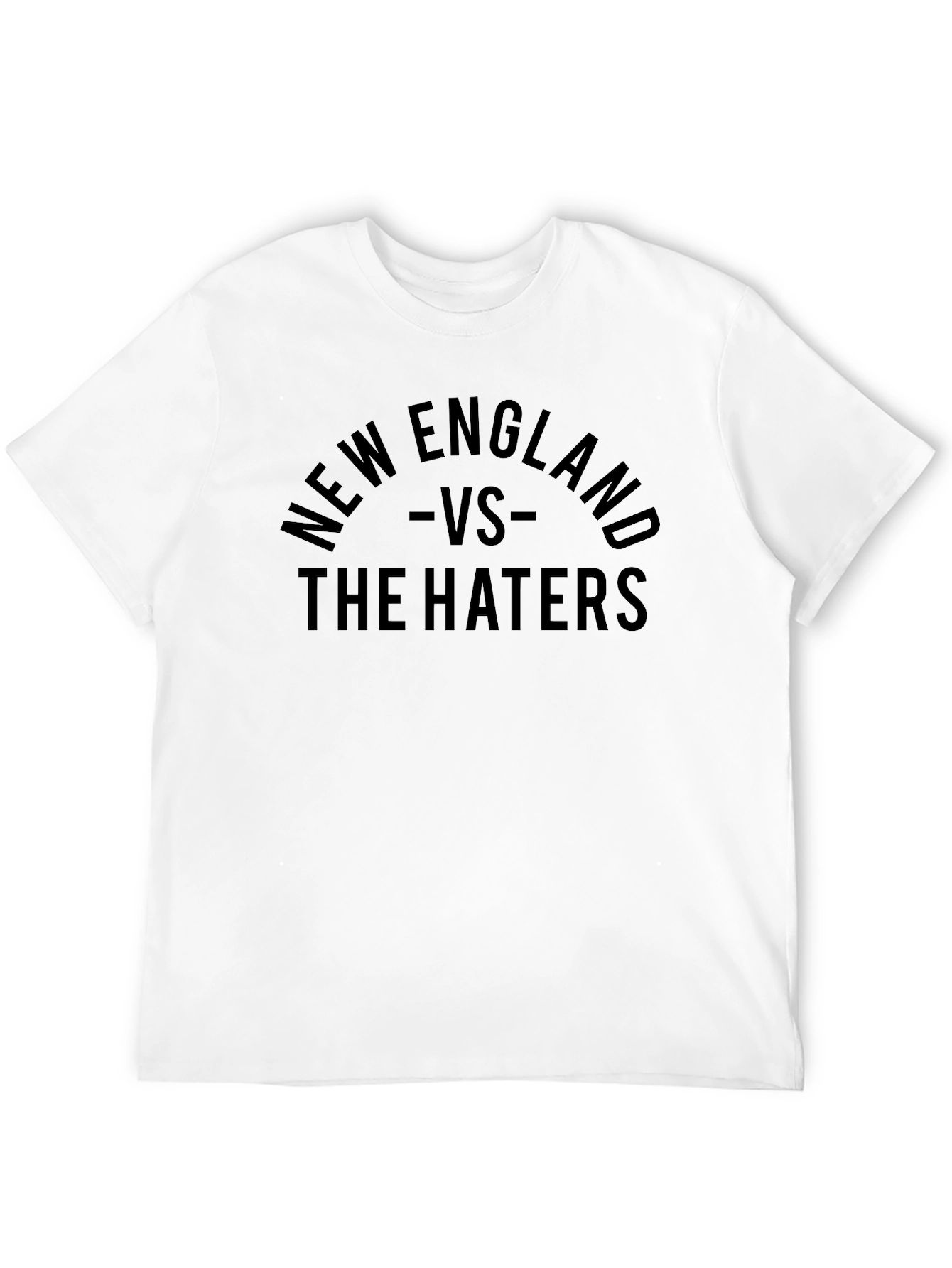 Camiseta Negra New England vs The Haters