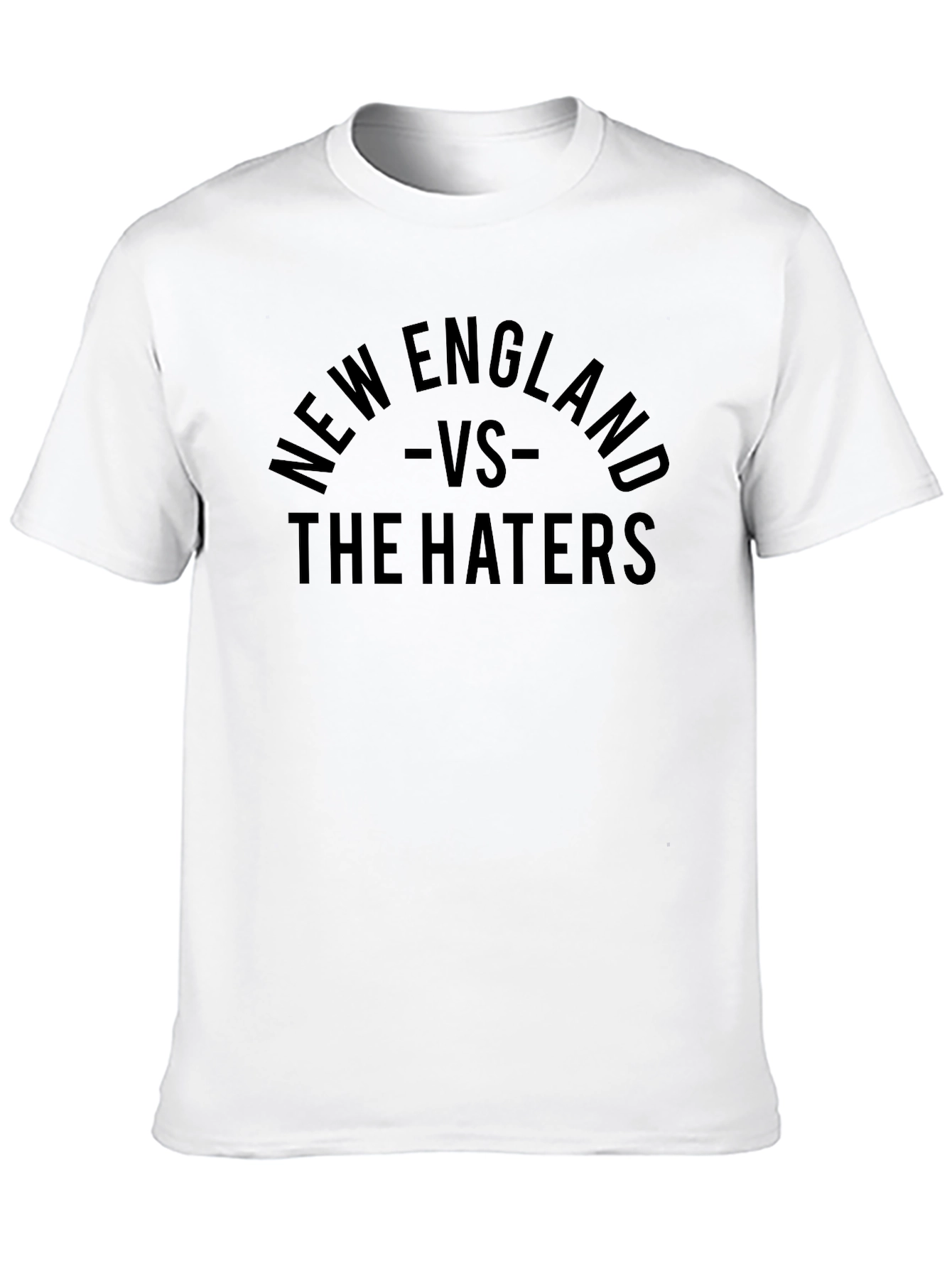 Camiseta Negra New England vs The Haters