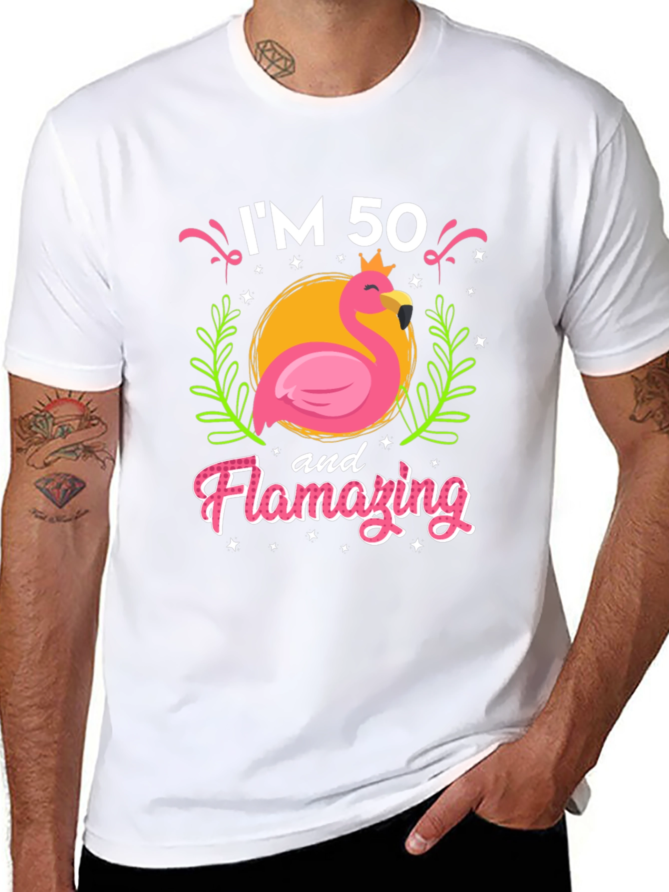 Camiseta Im 50 and Flamazing