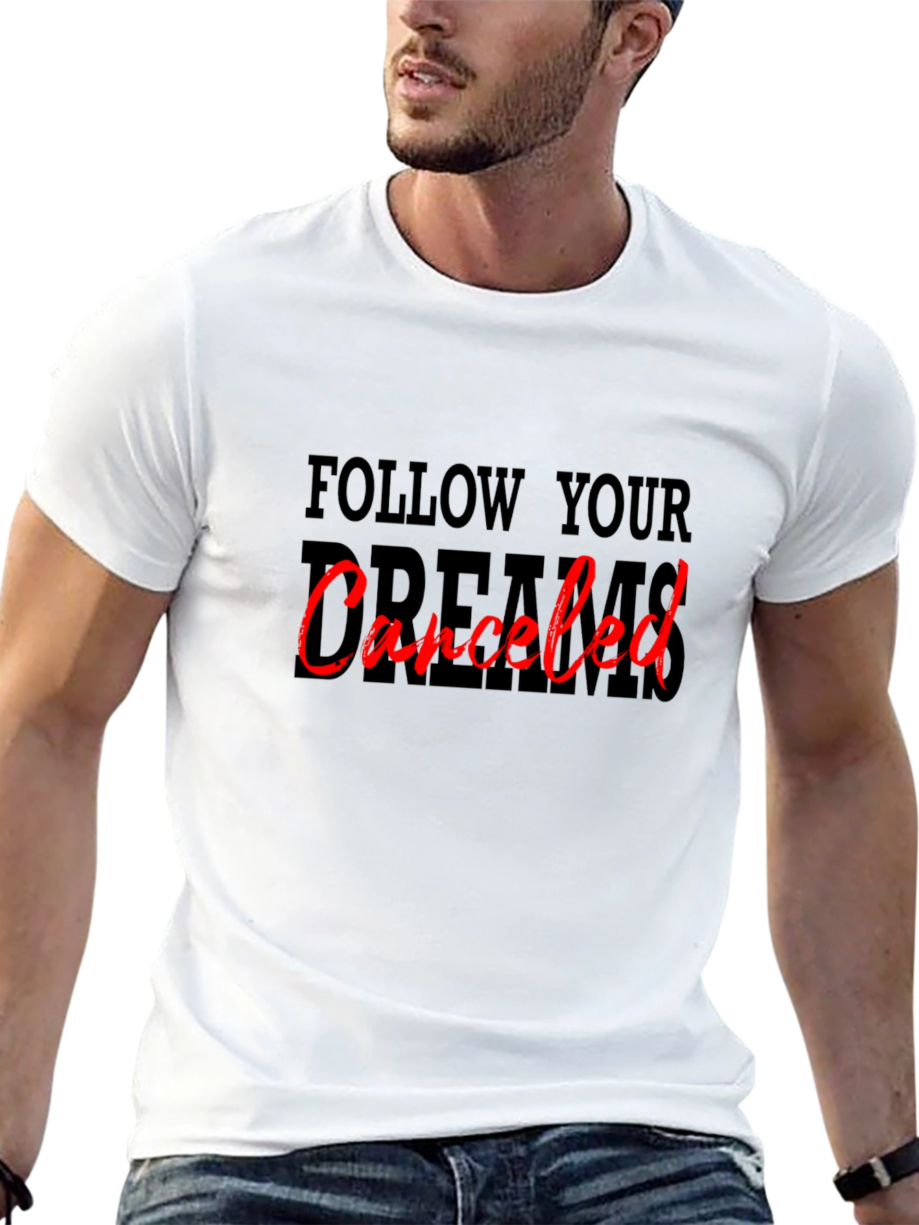 Camiseta Negra: Sigue tus Sueños Cancelado