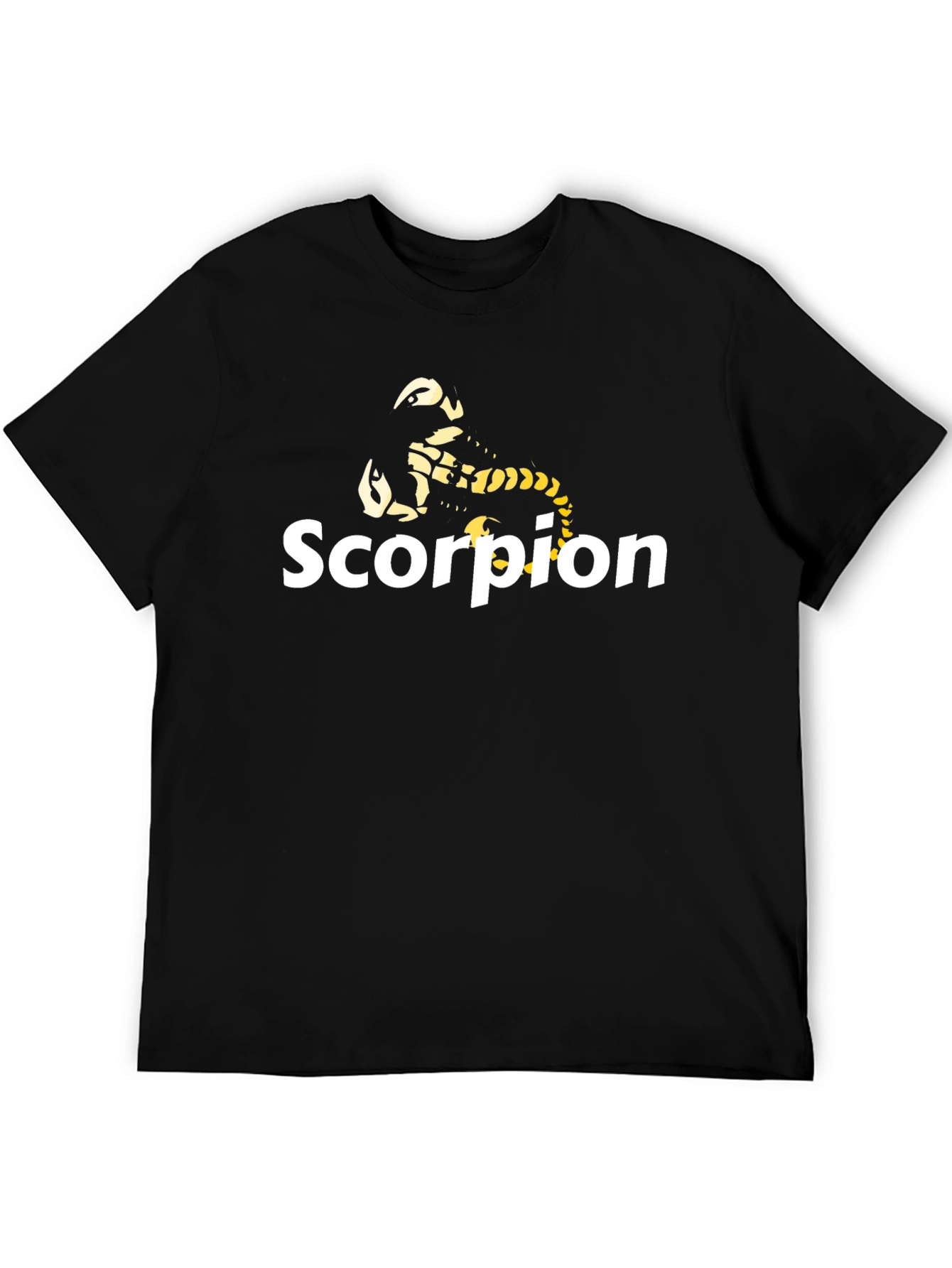 Camiseta Negra Hombre - Diseño Escorpión