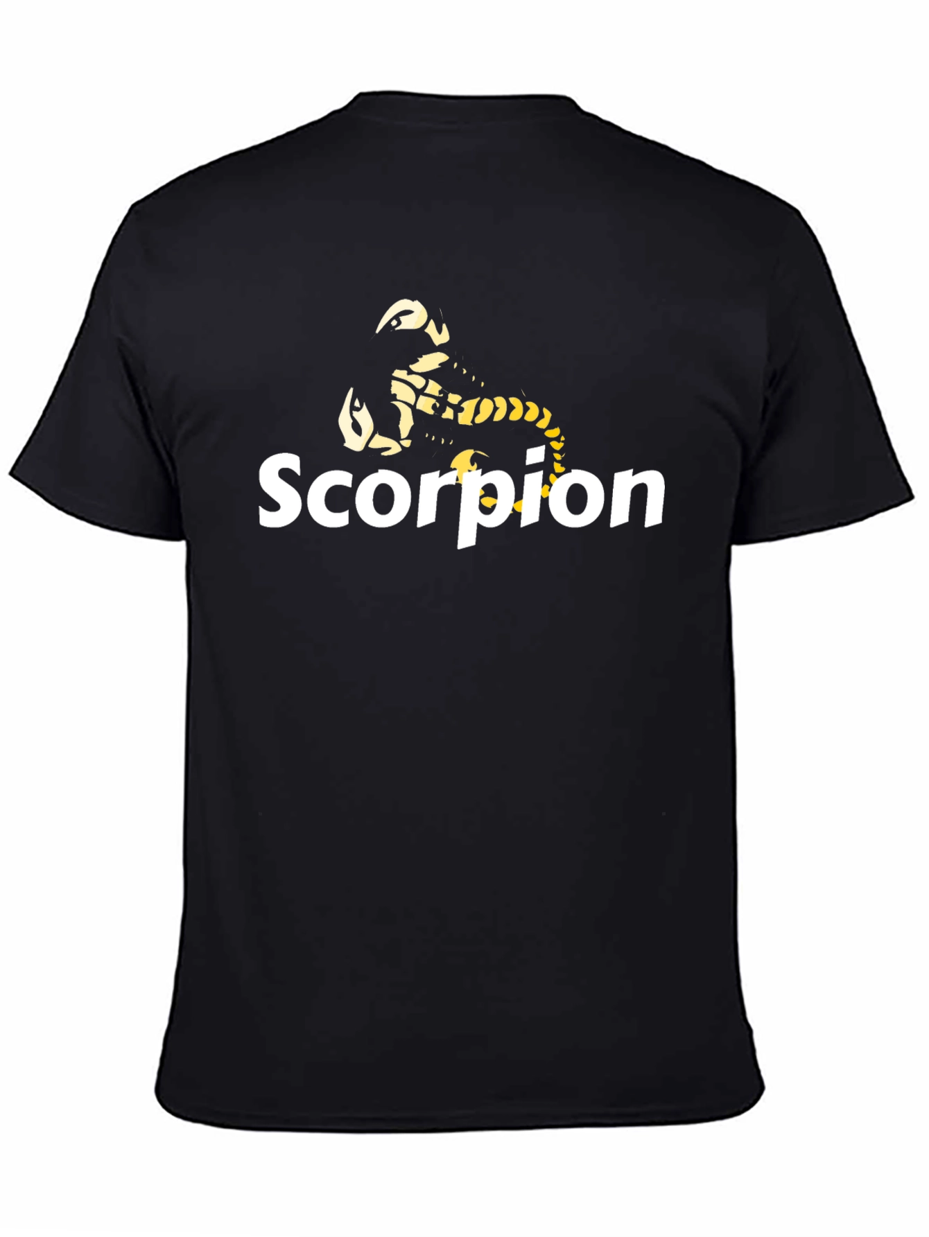 Camiseta Negra Hombre - Diseño Escorpión