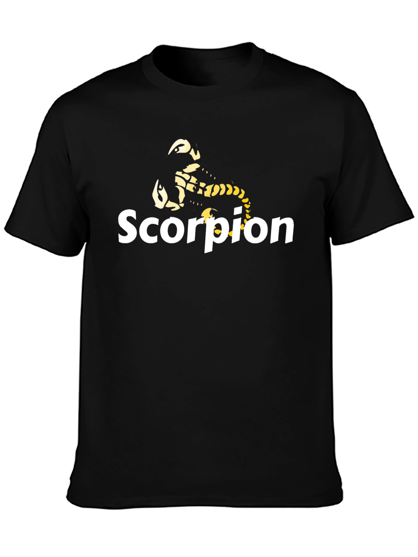 Camiseta Negra Hombre - Diseño Escorpión