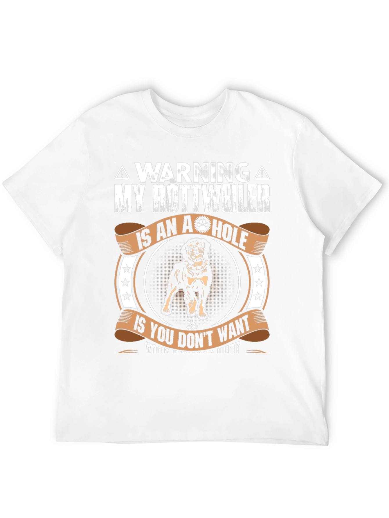 Camiseta Rottweiler con Advertencia