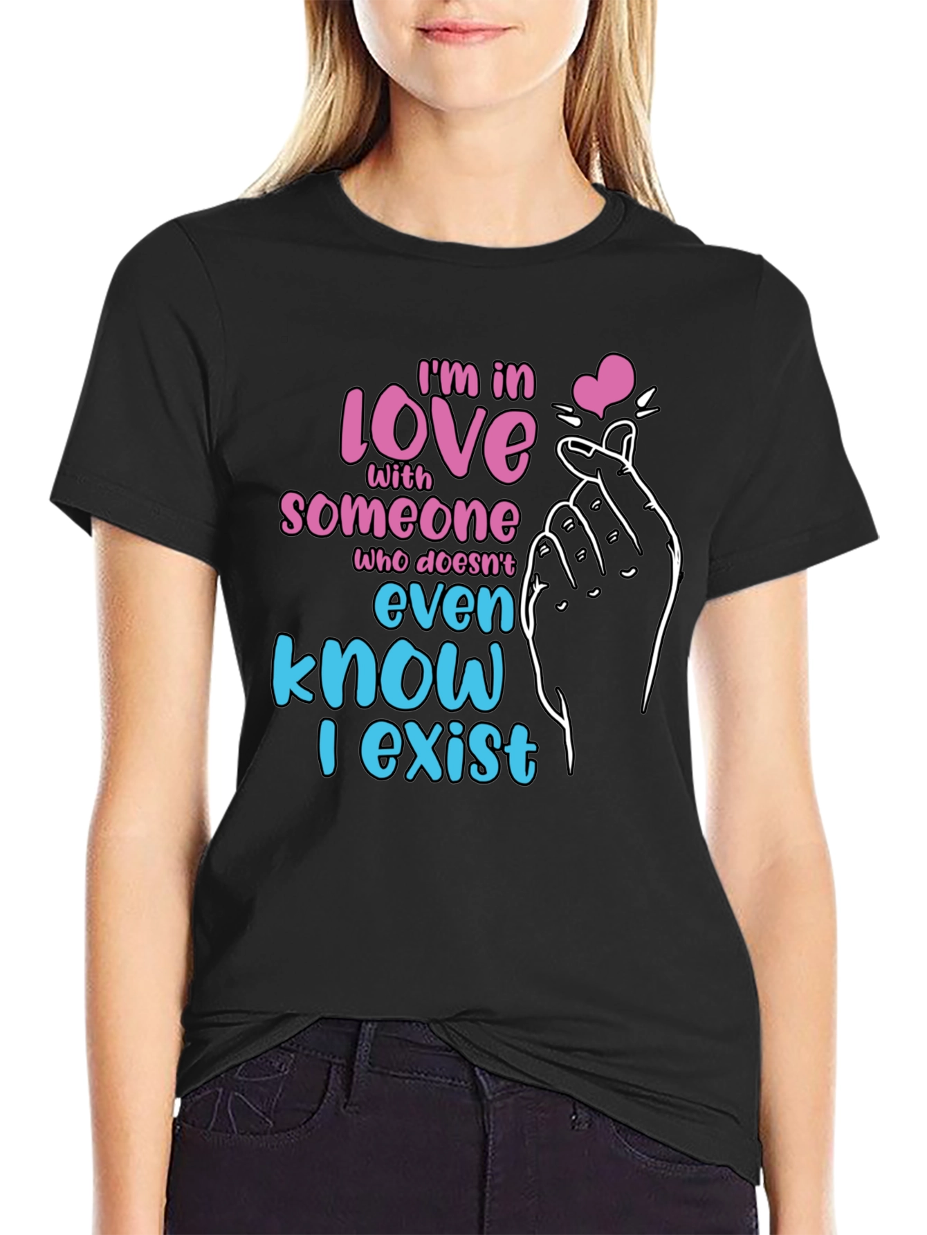 Camiseta Negra: Enamorad@ de Alguien