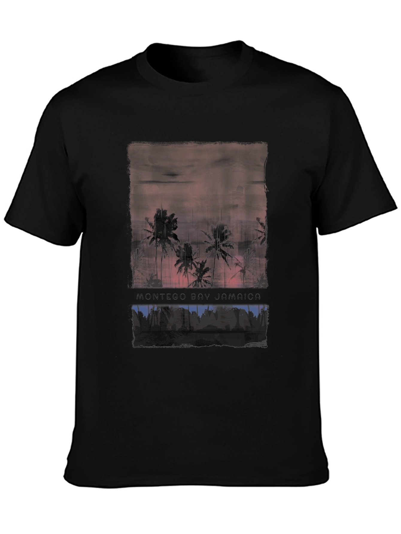 Camiseta Negra: Montego Bay Jamaica
