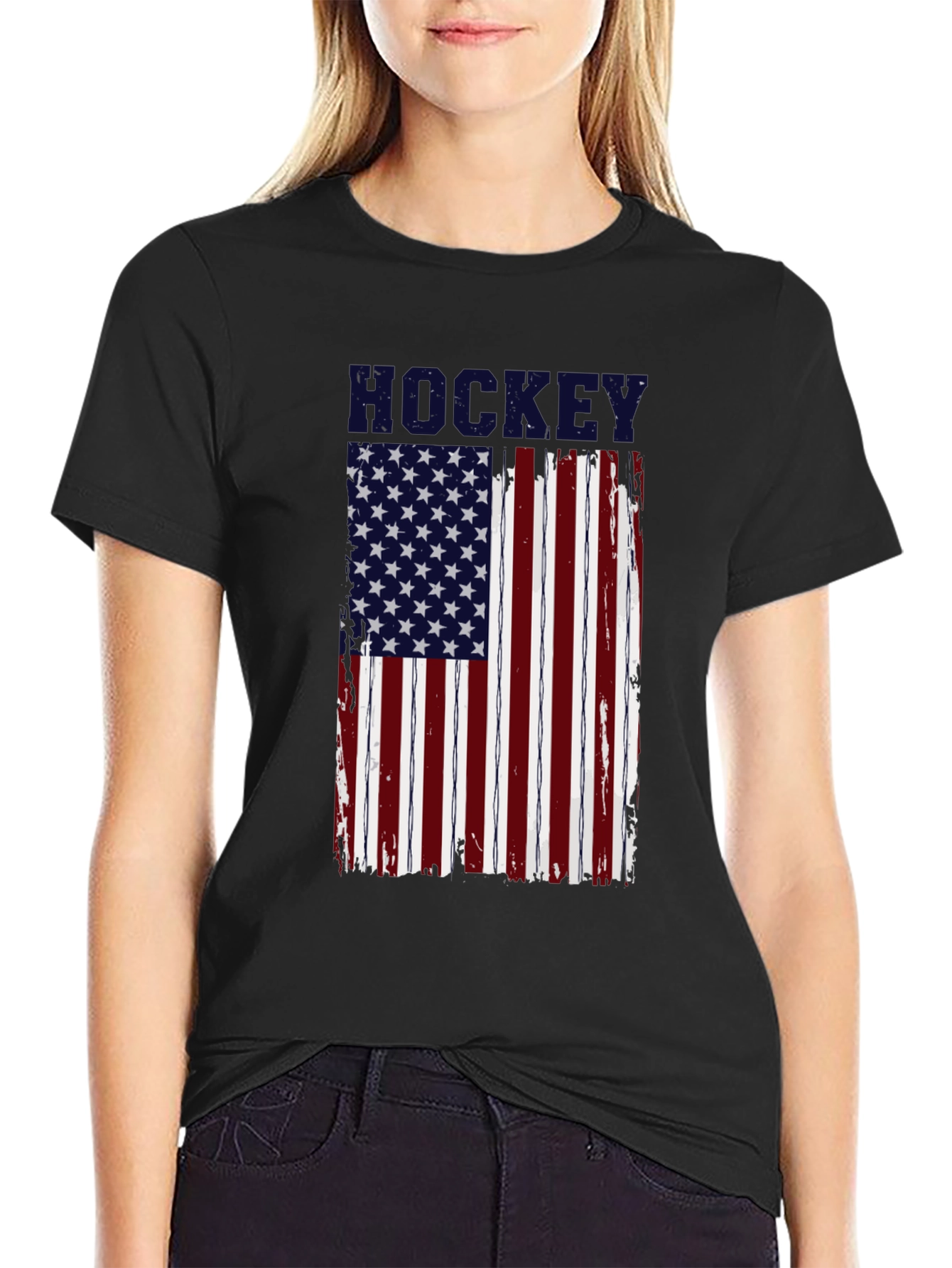 Camiseta Hockey Bandera Americana